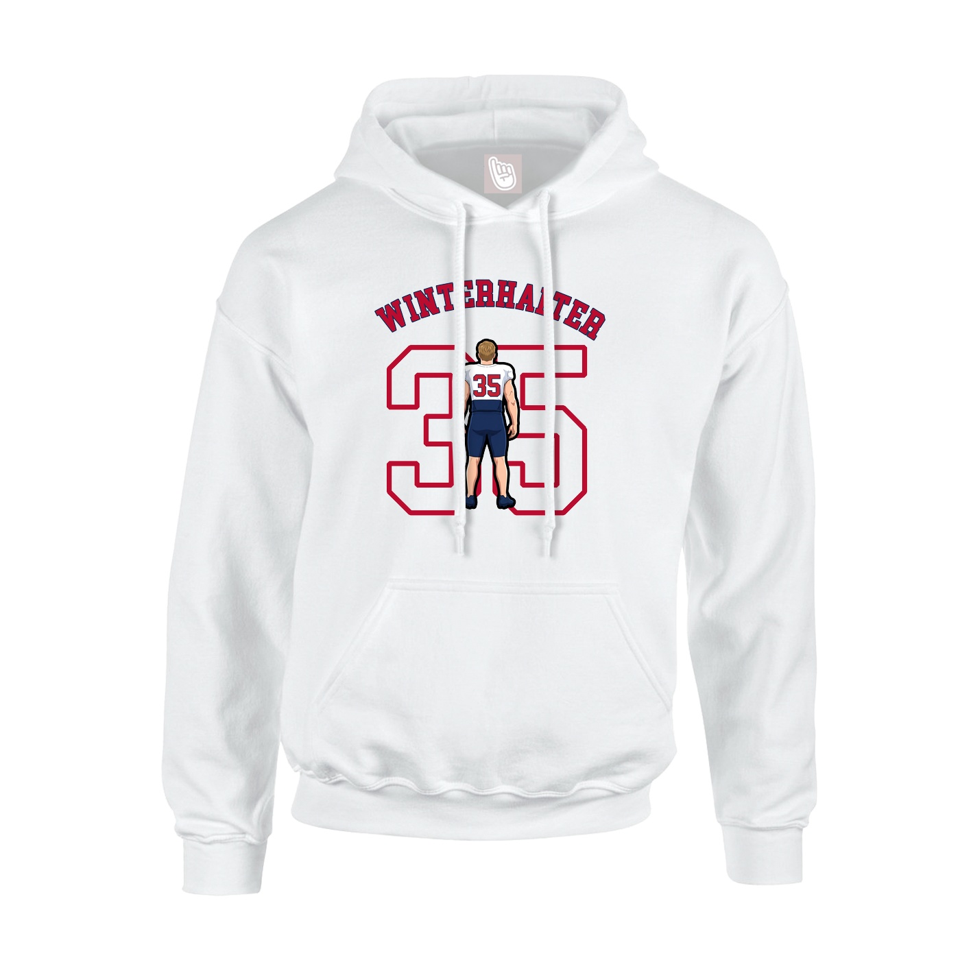 Youth Hoodie — Shirsey Arch in White