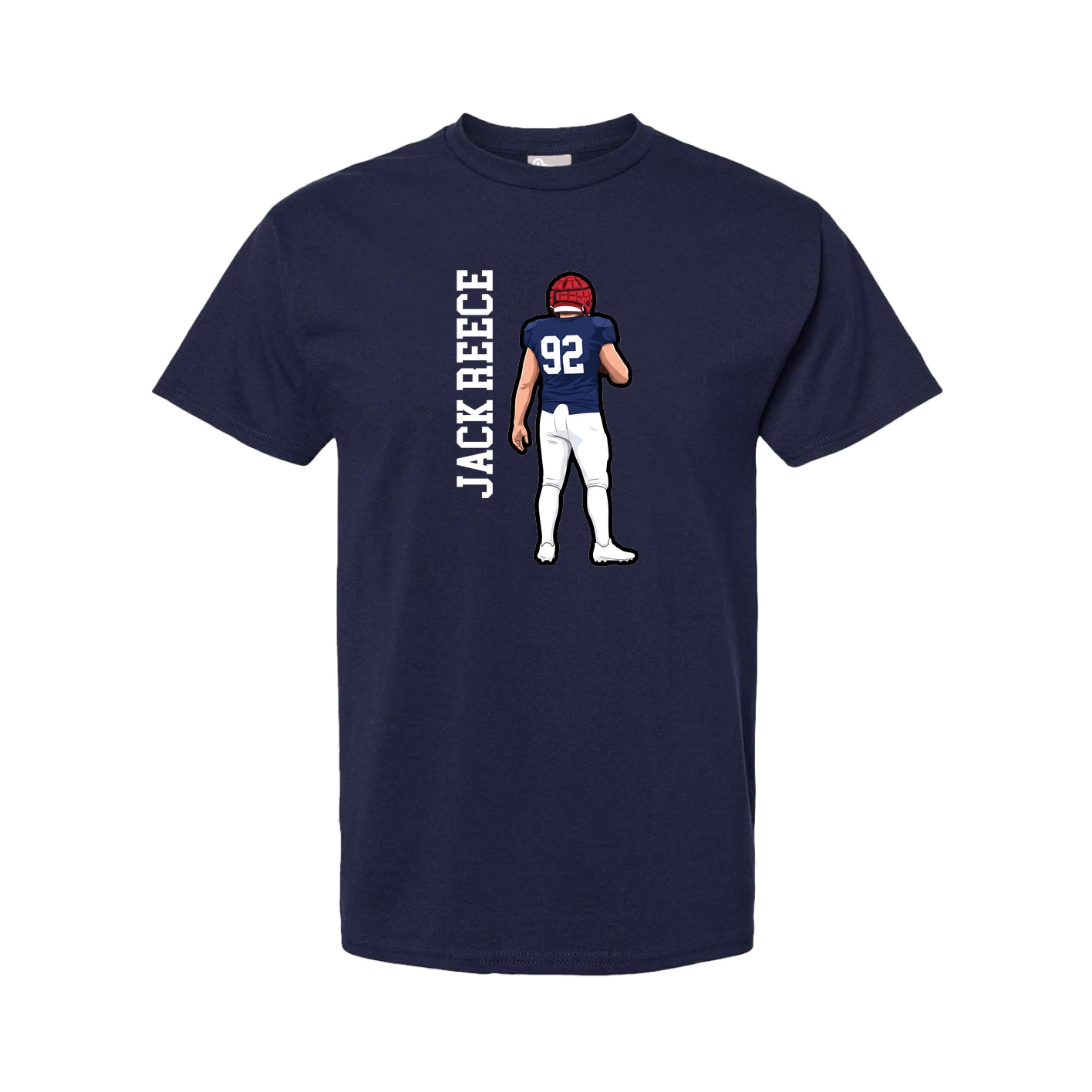 Youth Tee — Name Vertical in Navy