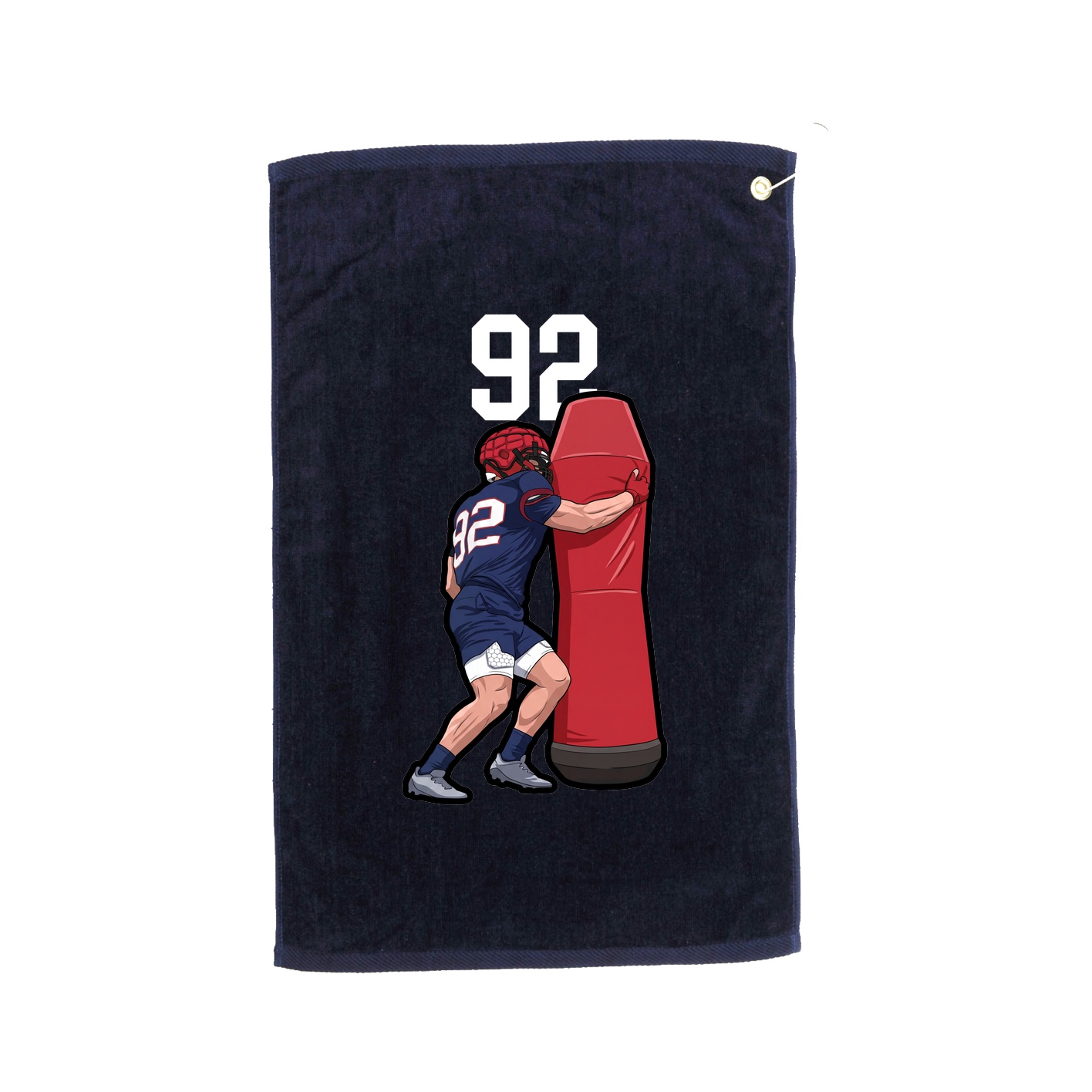 Golf Towel — Number Top in Navy