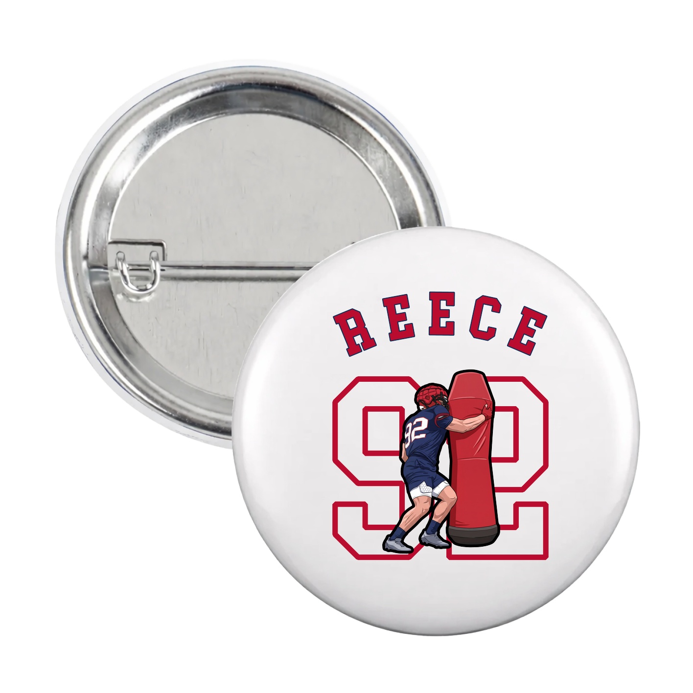 Game Day Button — Shirsey Arch in White