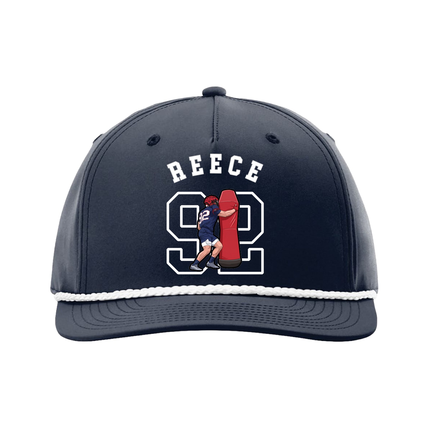 Five-Panel Classic Rope Cap — Shirsey Arch in Navy