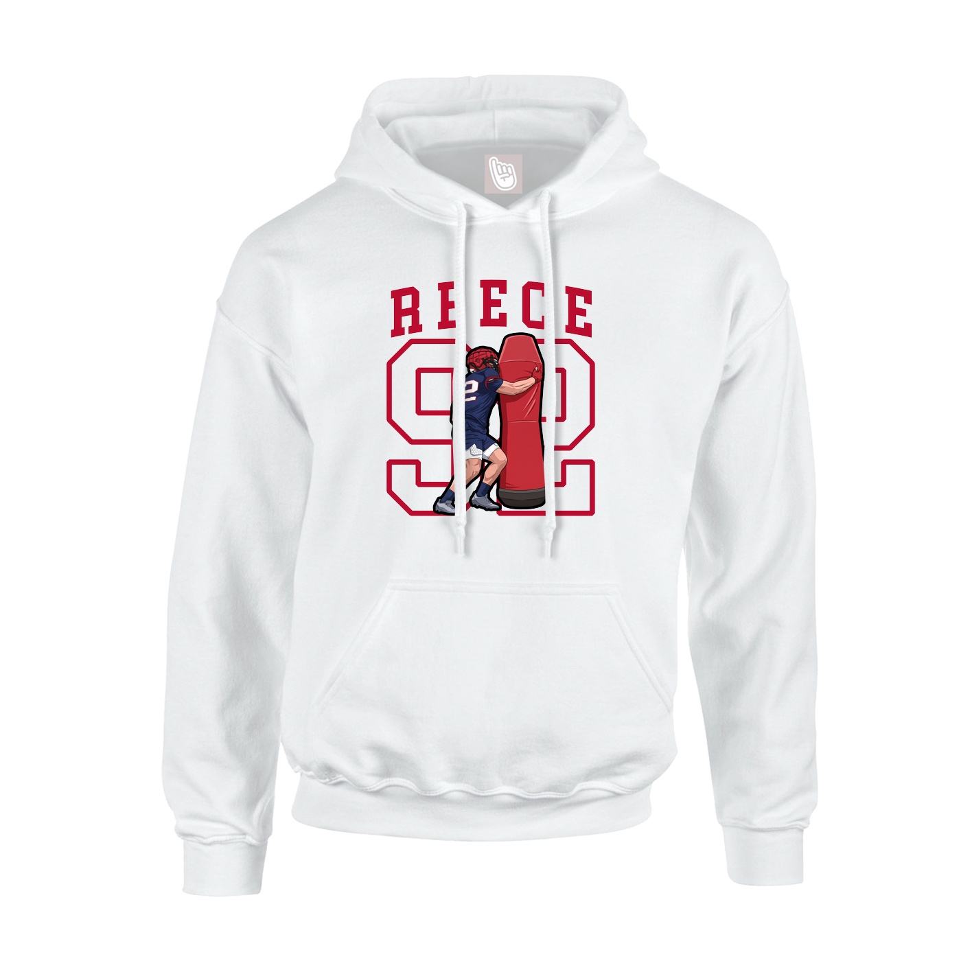 Hoodie — Shirsey in White