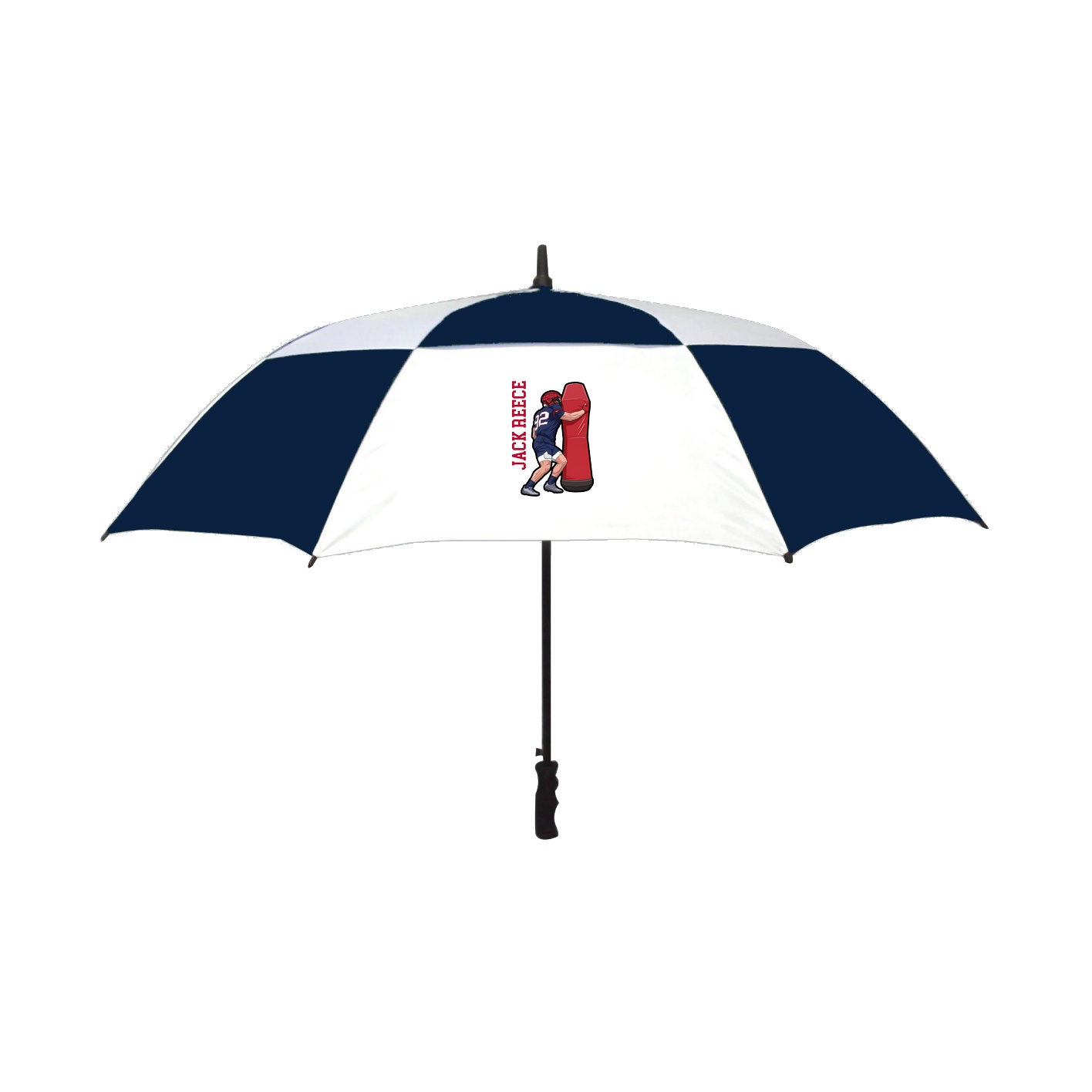 Golf Umbrella — Name Vertical in Navy