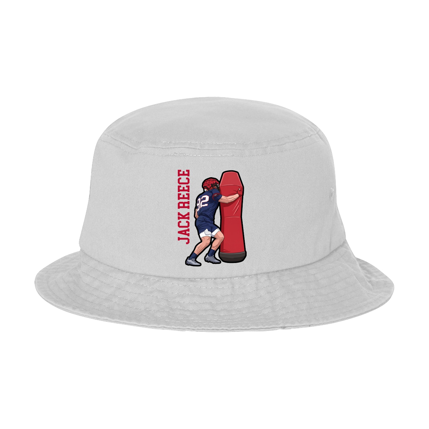 Bucket Cap — Name Vertical in White