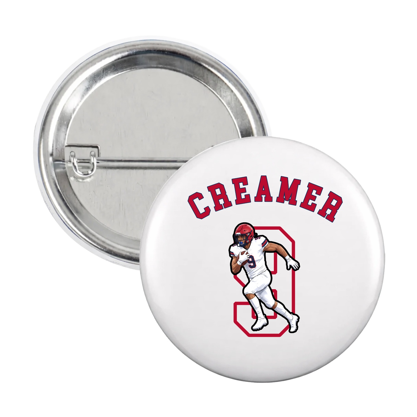 Game Day Button — Shirsey Arch in White