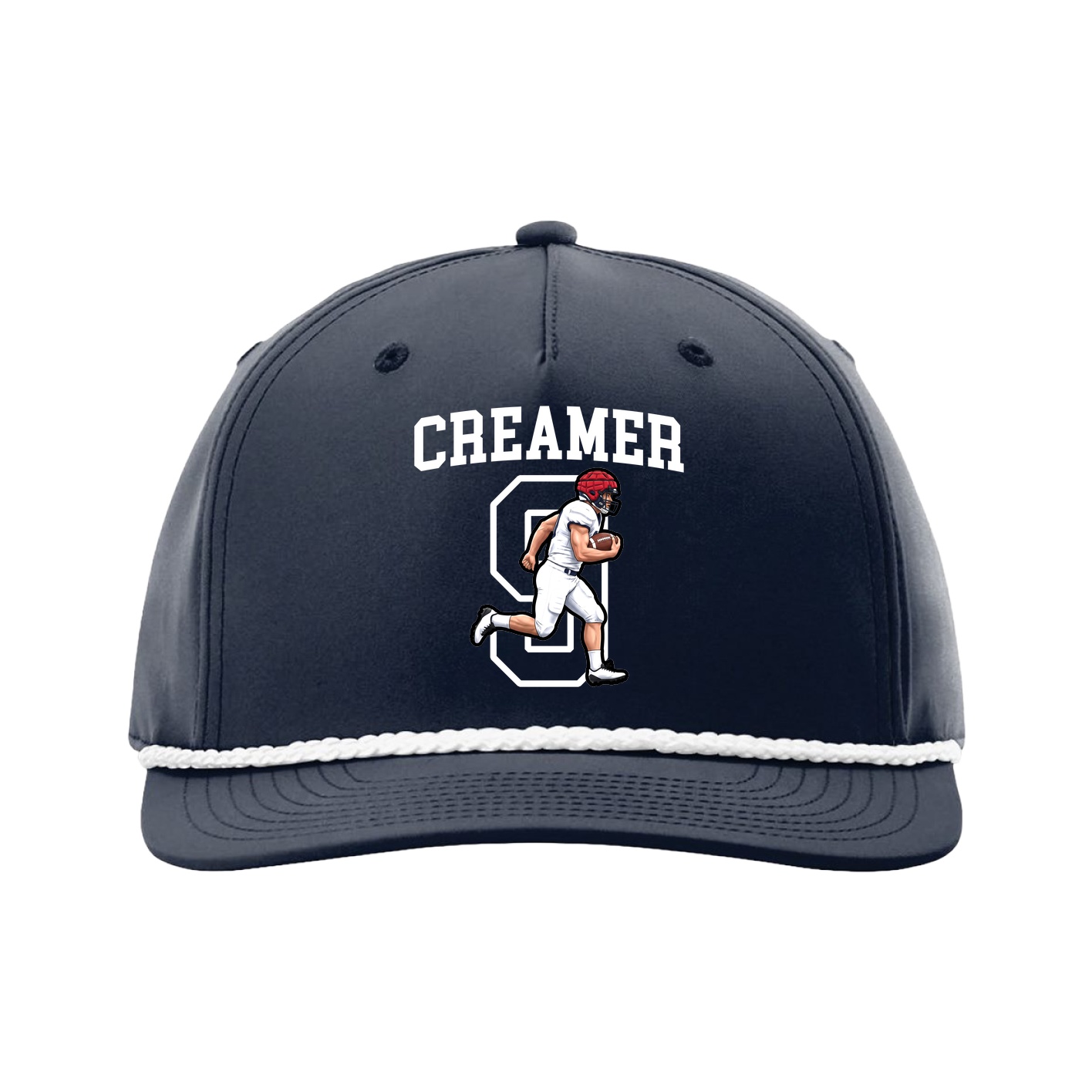 Five-Panel Classic Rope Cap — Shirsey in Navy