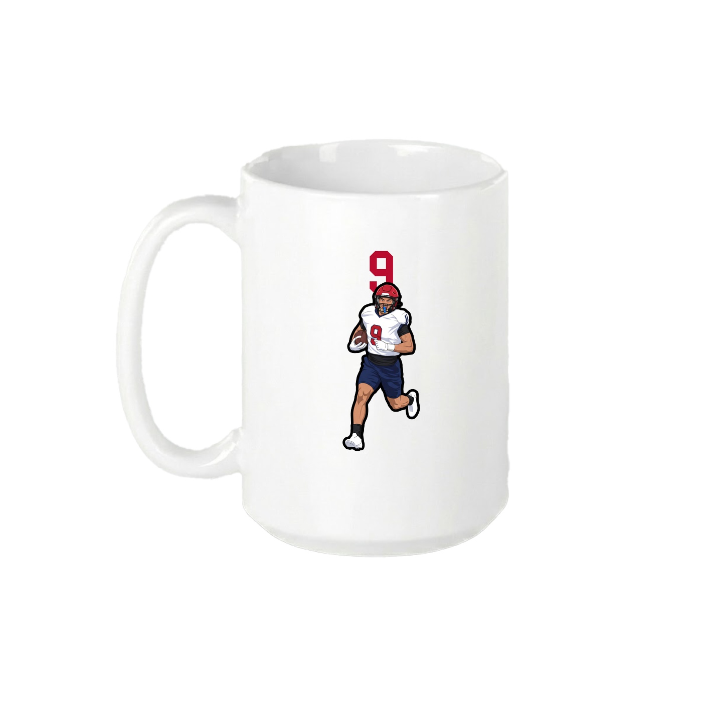 15oz Coffee Mug — Number Top in White