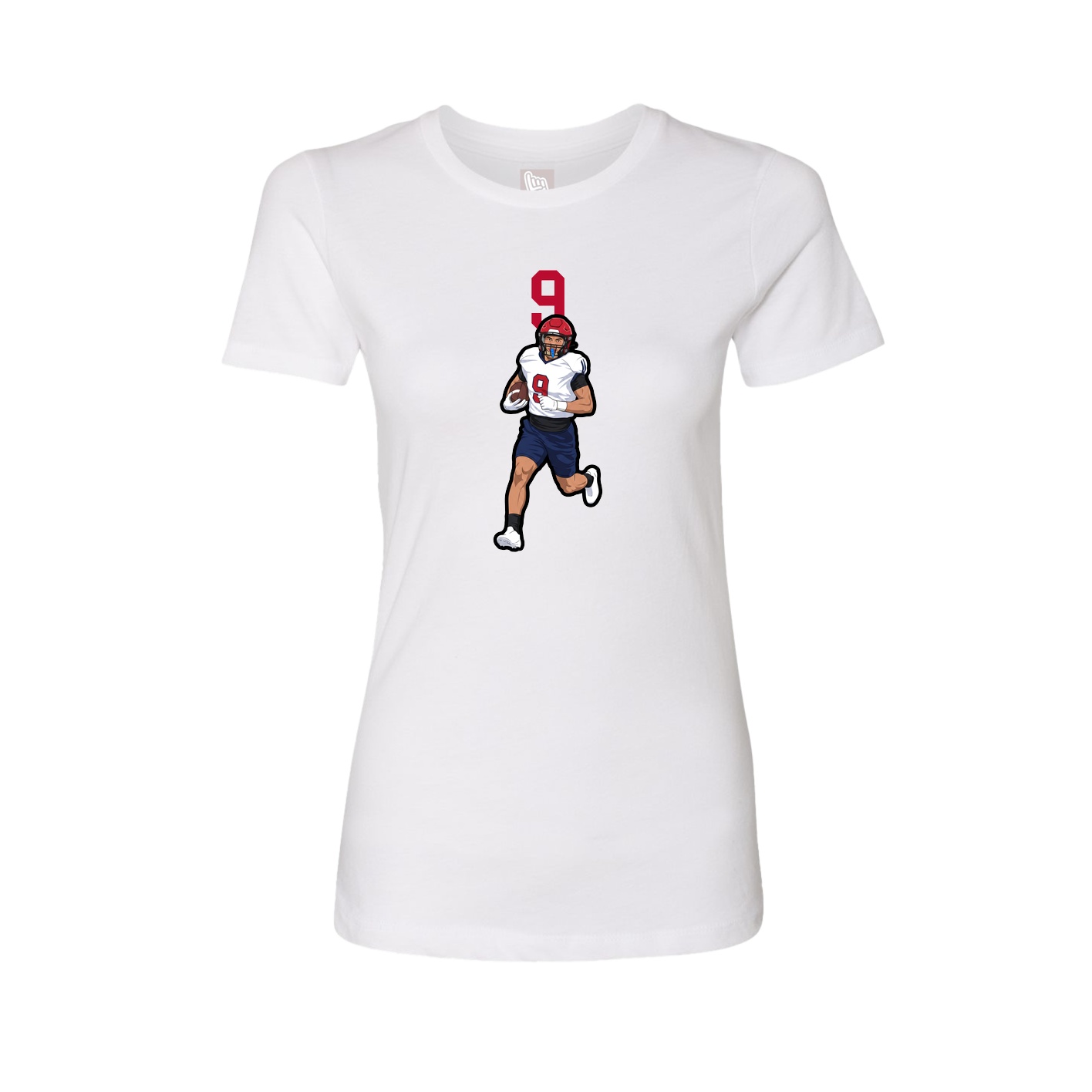 Womens Tee — Number Top in White