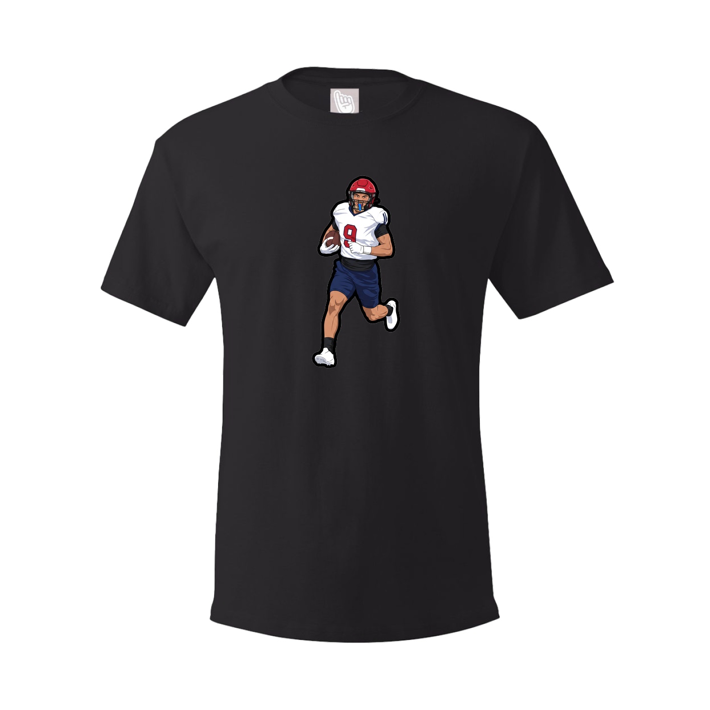 Youth Tee — Name Vertical in Black