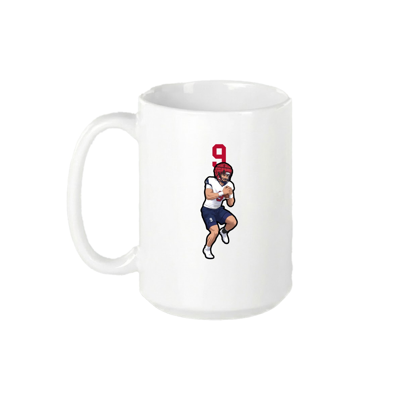 15oz Coffee Mug — Number Top in White