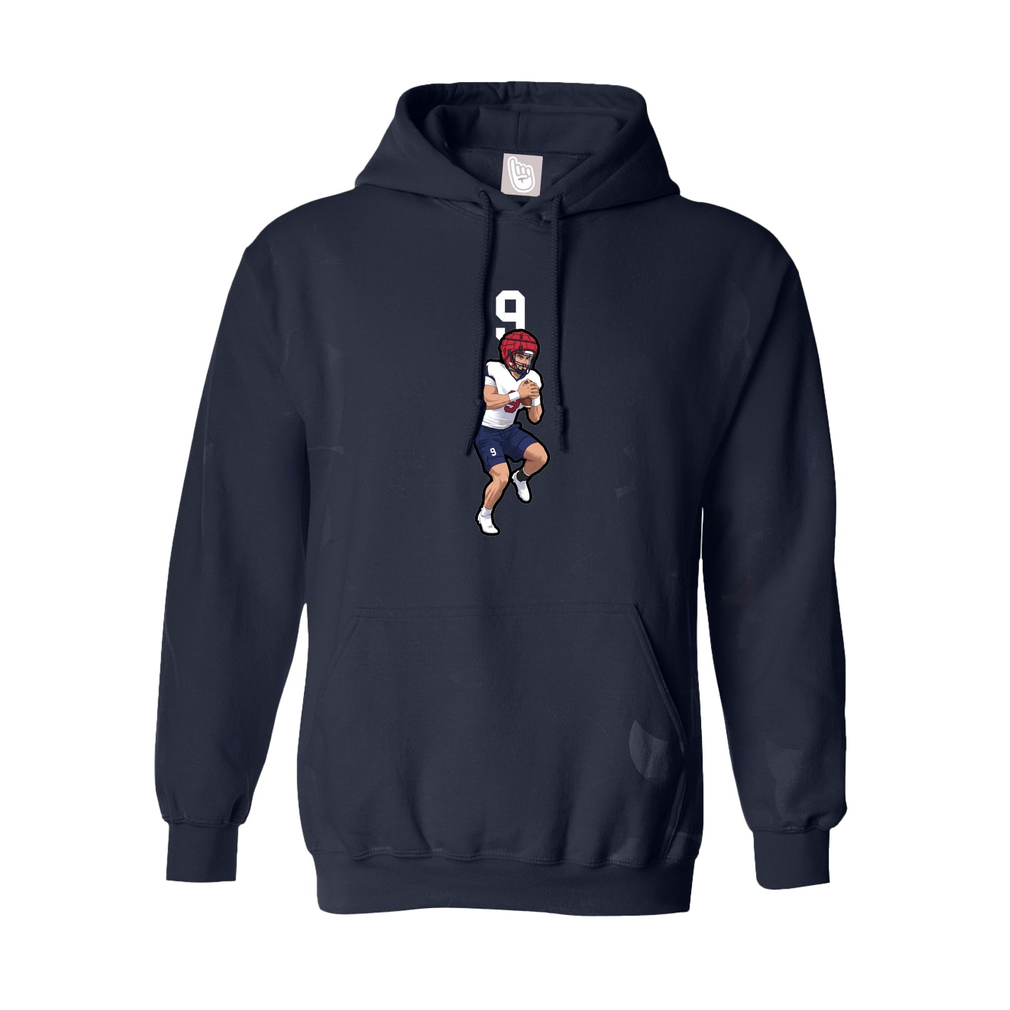 Hoodie — Number Top in Navy