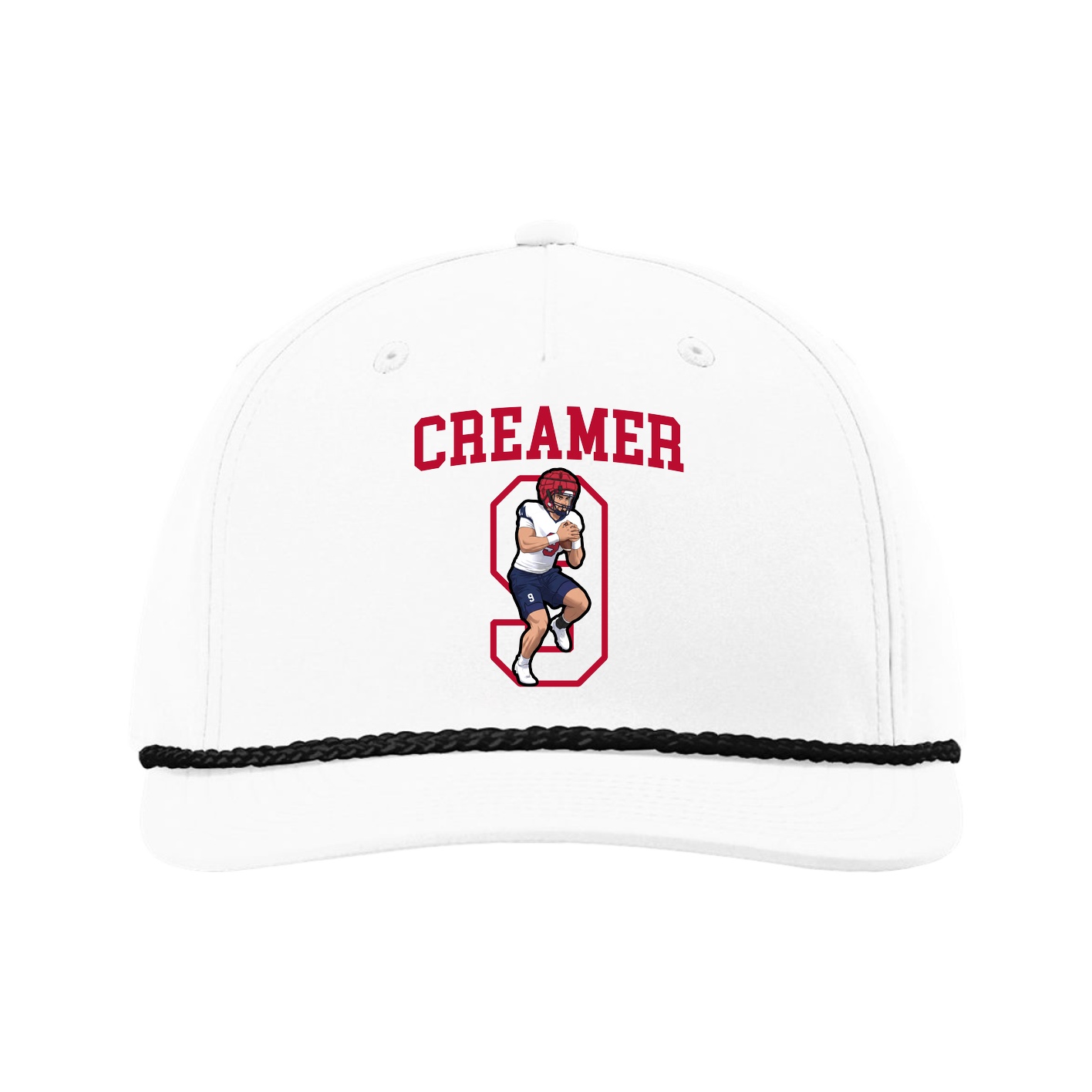 Five-Panel Classic Rope Cap — Shirsey in White