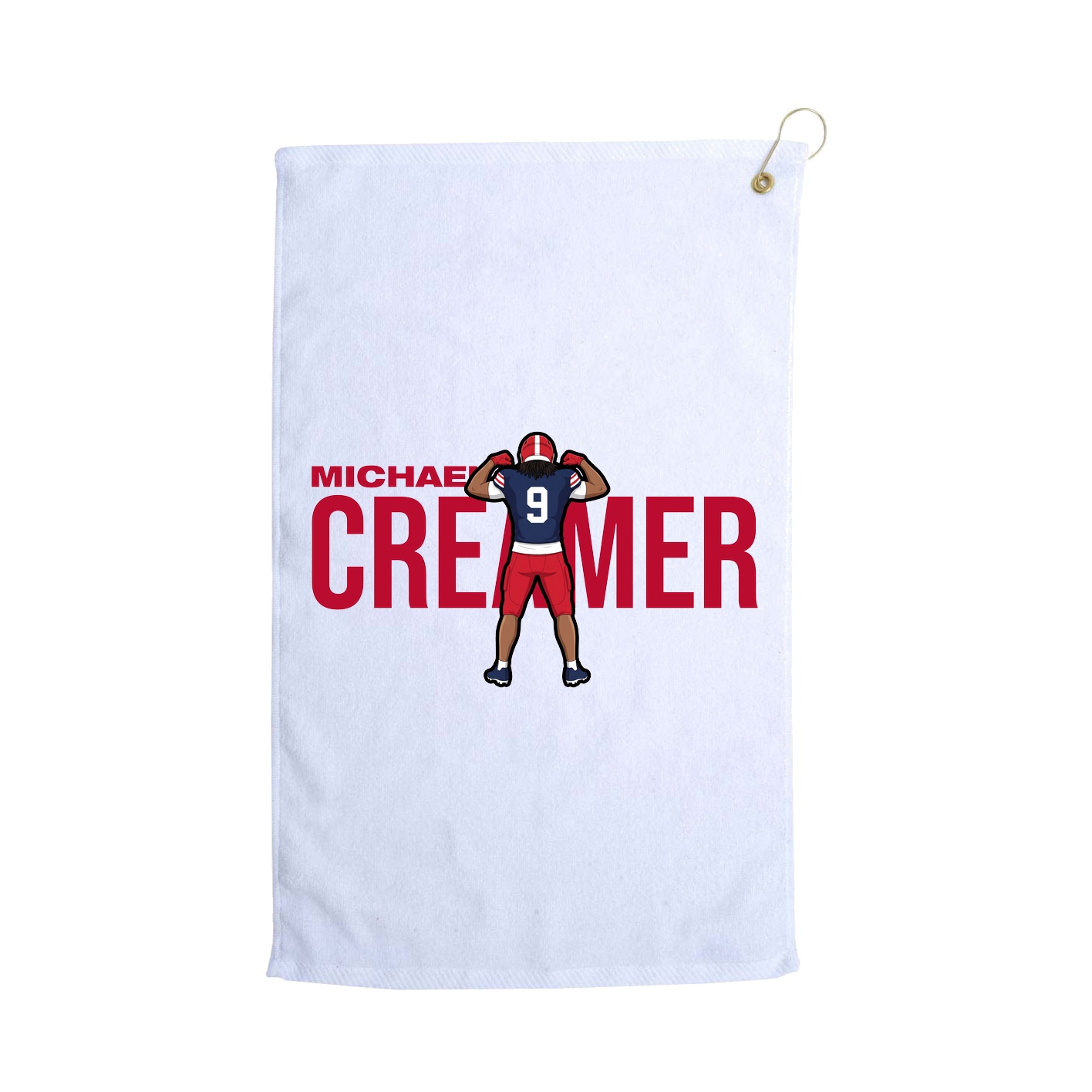 Golf Towel — Player Name in White