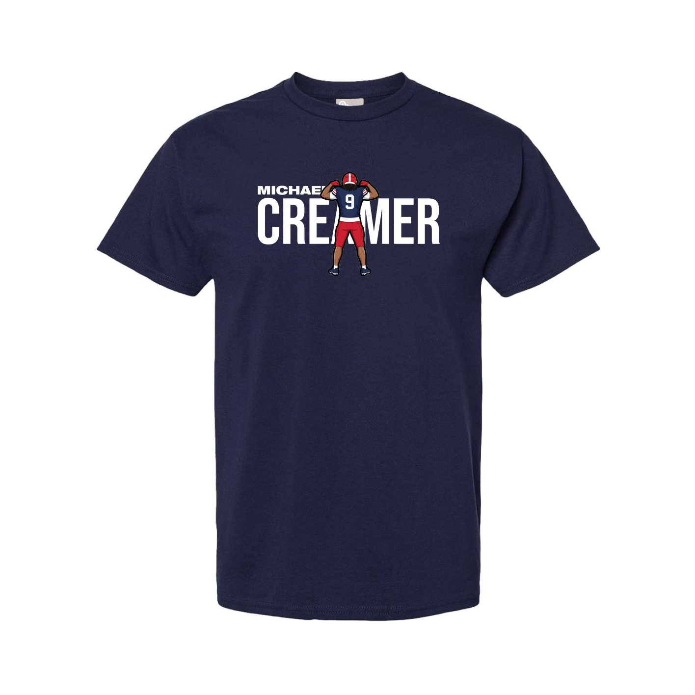Youth Tee — Player Name in Navy