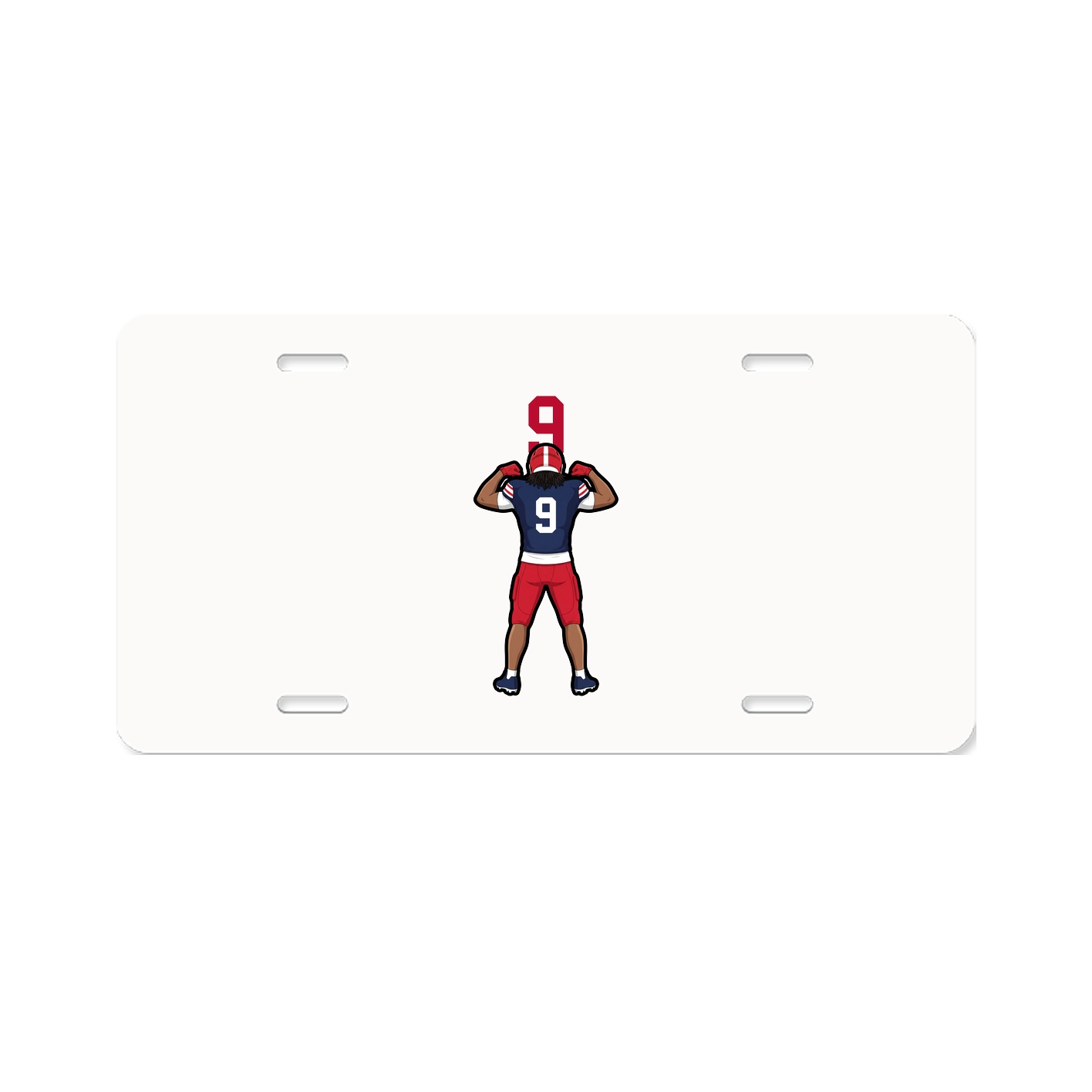 License Plate — Number Top in Classic