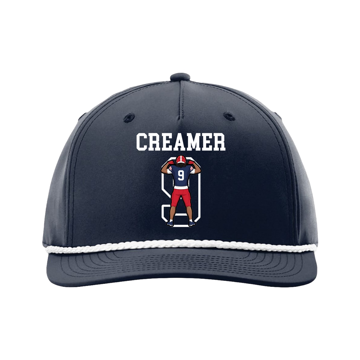 Five-Panel Classic Rope Cap — Shirsey in Navy