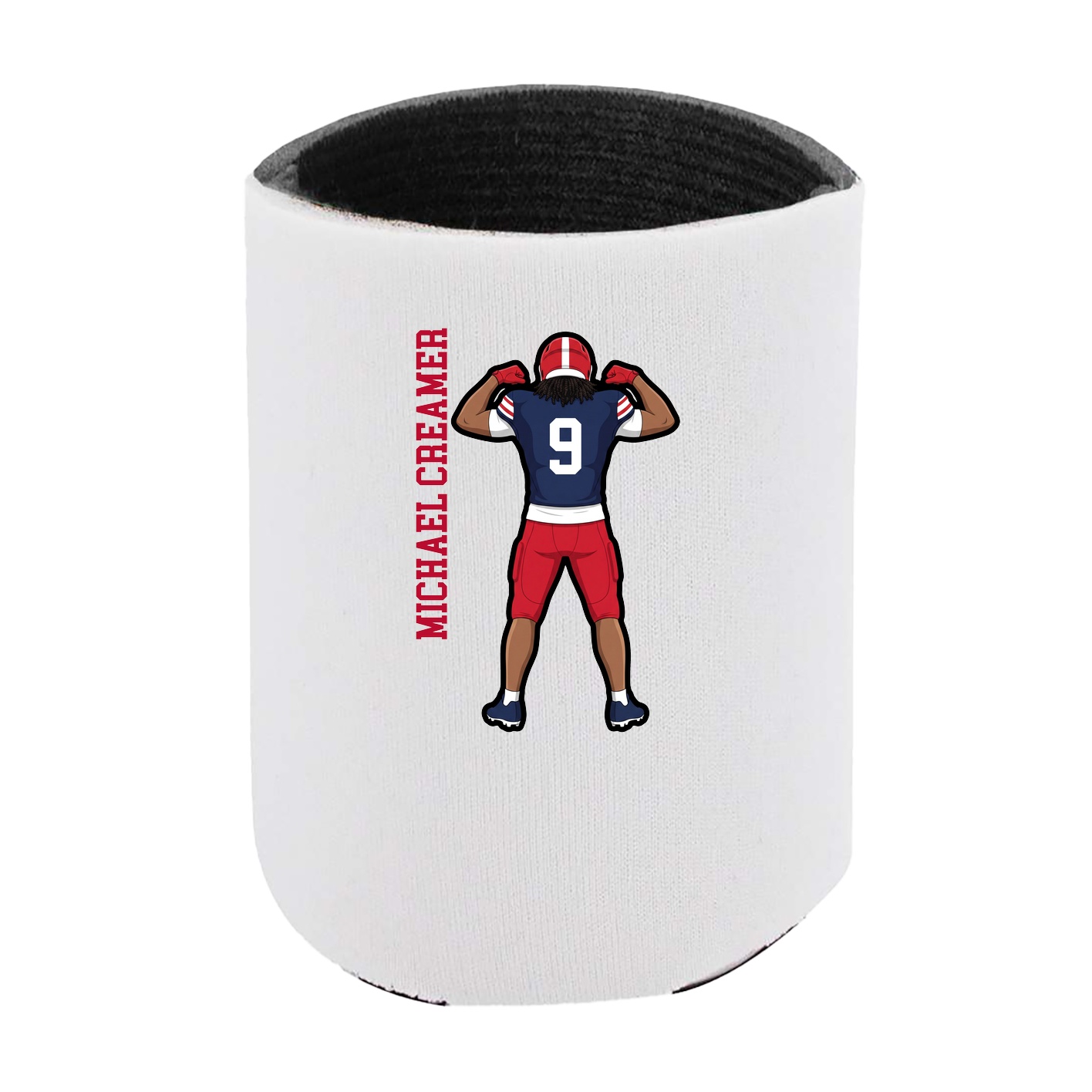 Can Holder — Name Vertical in White