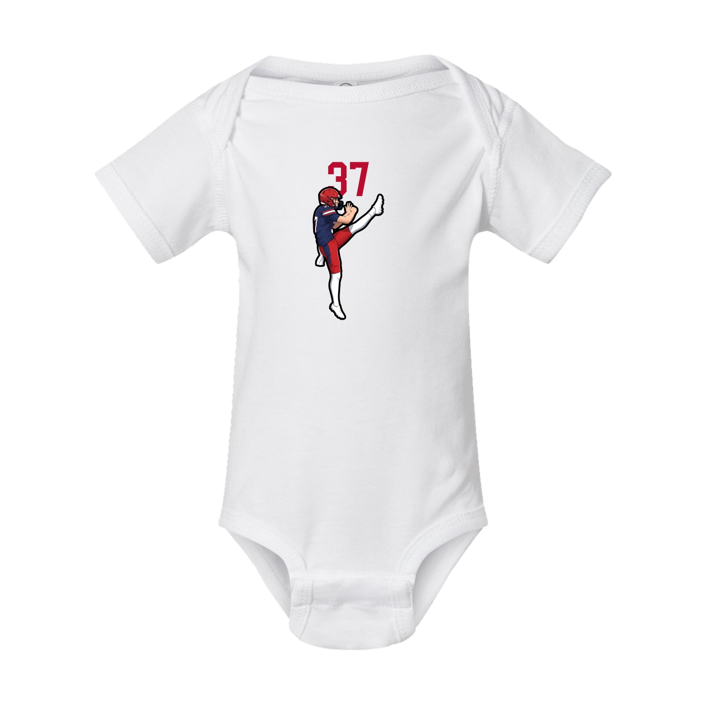 Baby Onesie — Number Top in White