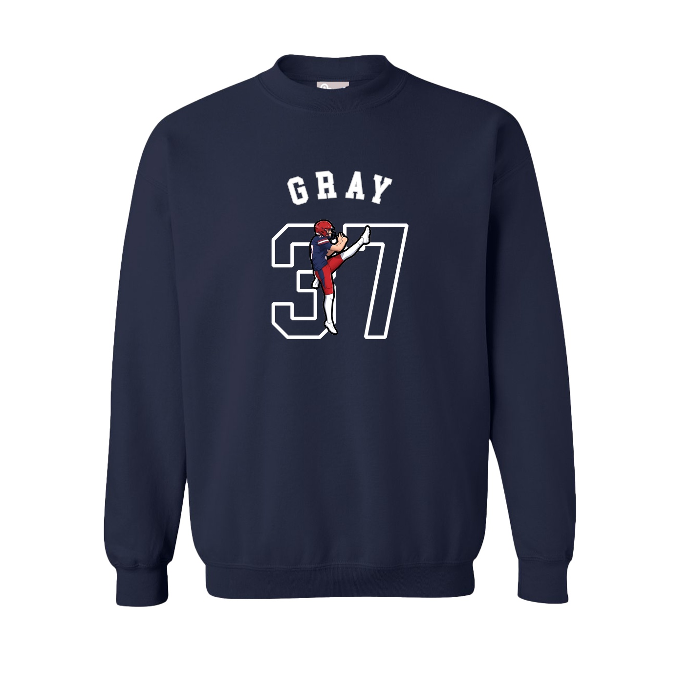 Fleece Crew — Shirsey Arch in Navy