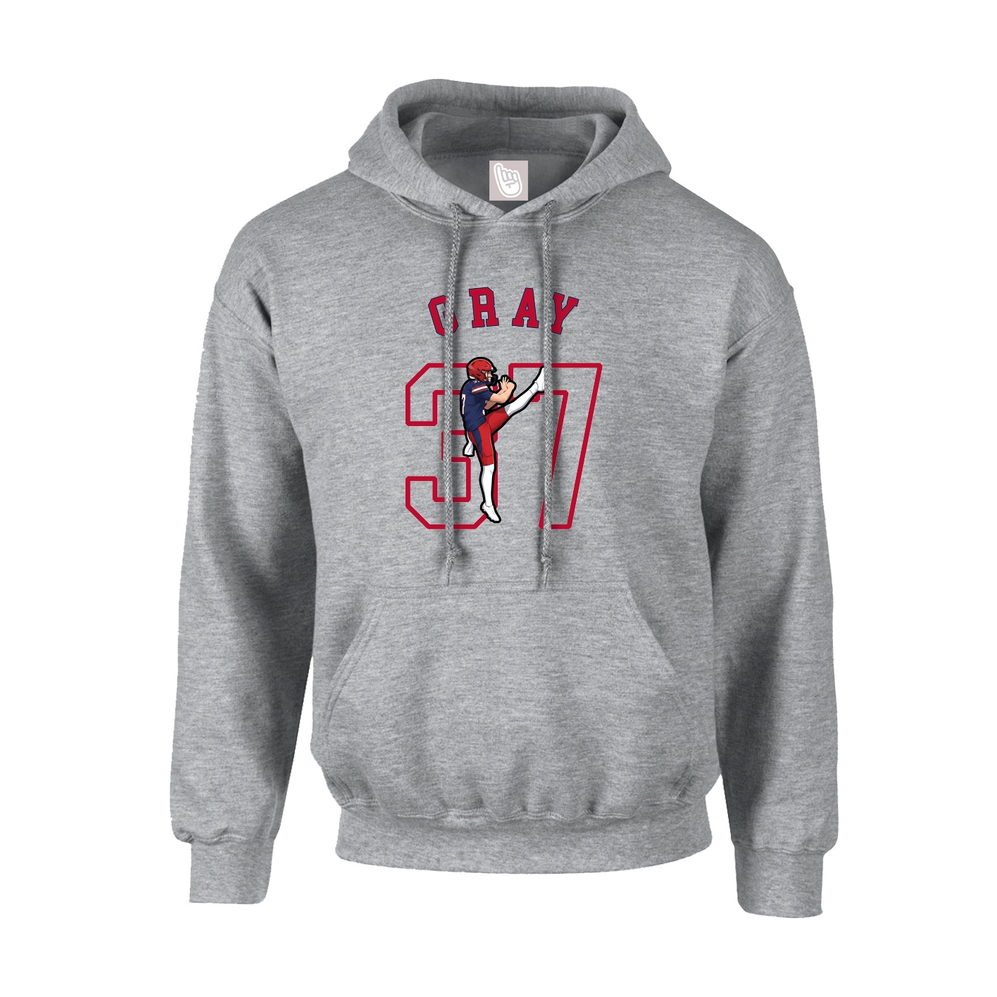 Youth Hoodie — Shirsey Arch in Grey