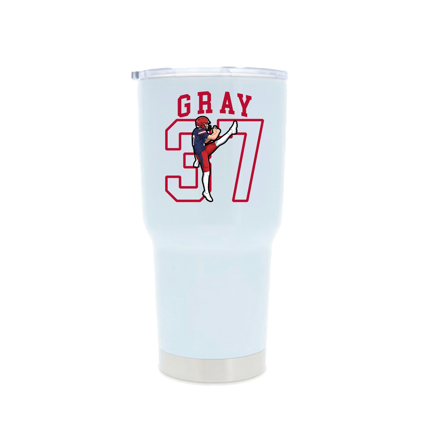 30oz Stainless Steel Tumbler — Shirsey in White