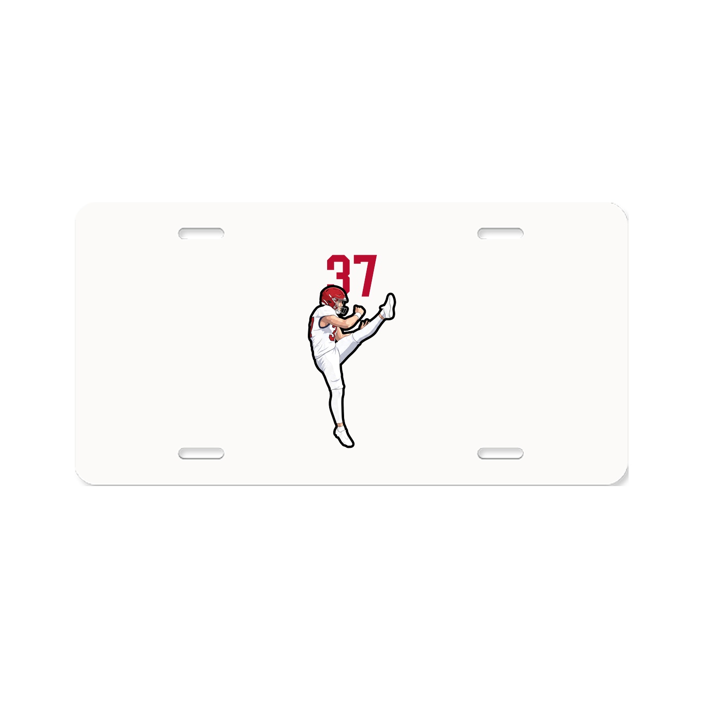 License Plate — Number Top in Classic