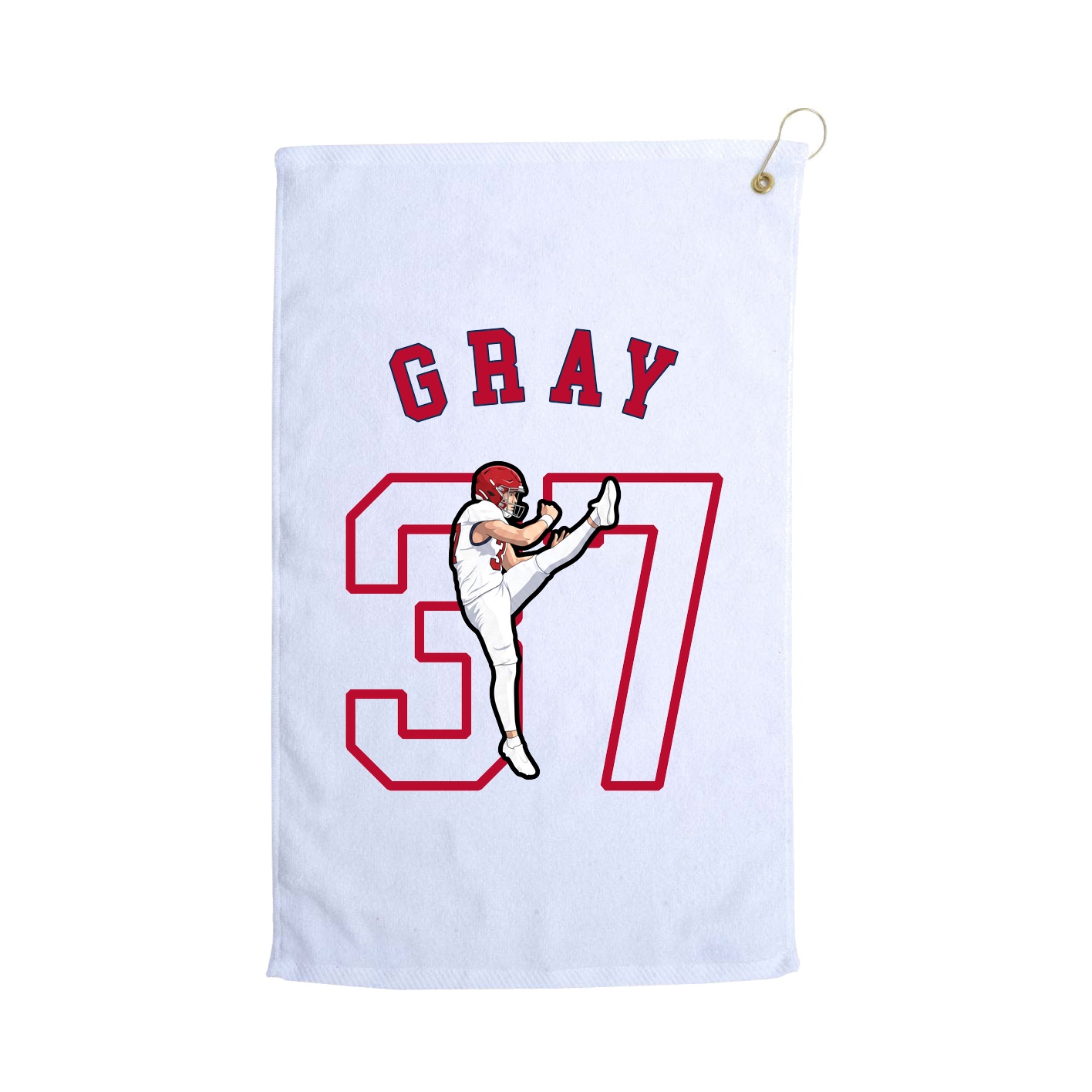 Golf Towel — Shirsey Arch in White