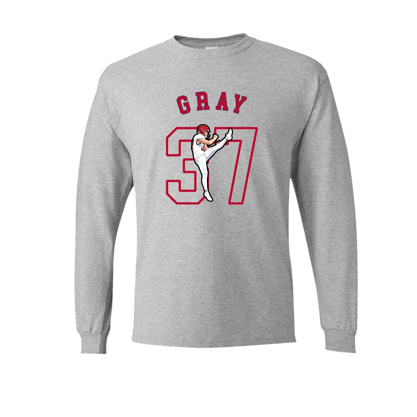 Long Sleeve Tee — Shirsey Arch in Grey