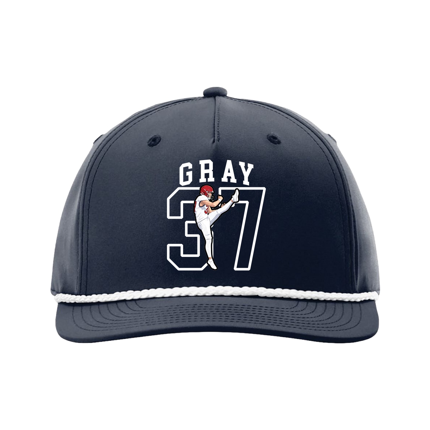 Five-Panel Classic Rope Cap — Shirsey in Navy