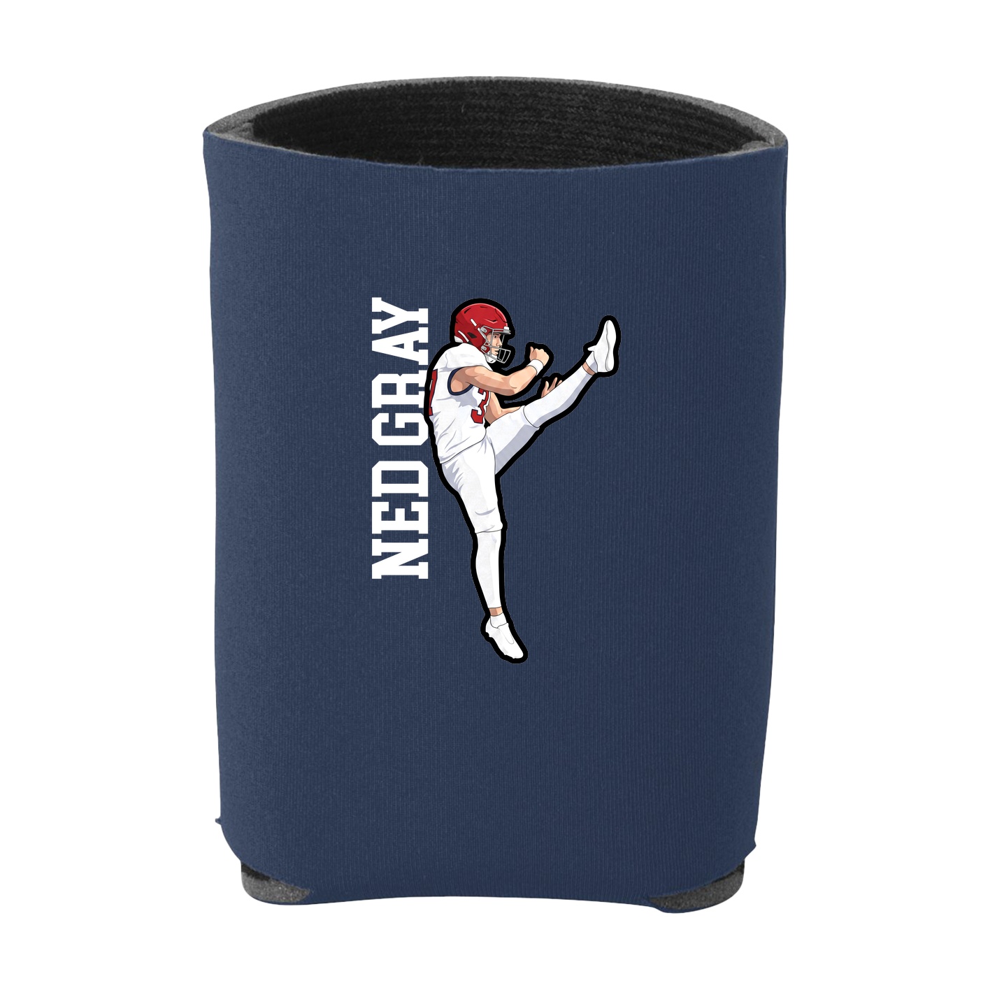 Can Holder — Name Vertical in Navy