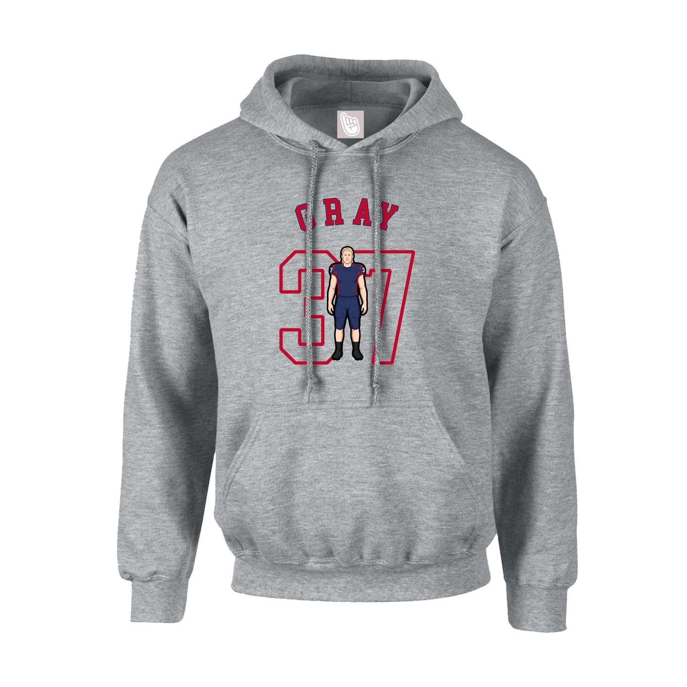 Youth Hoodie — Shirsey Arch in Grey