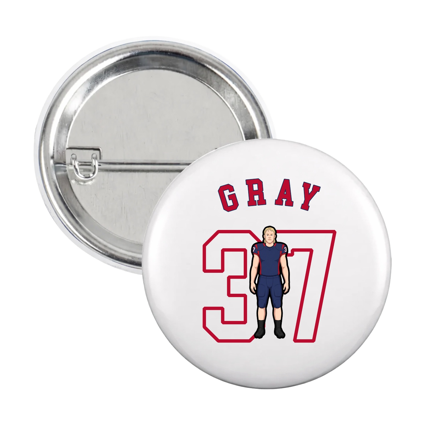 Game Day Button — Shirsey Arch in White