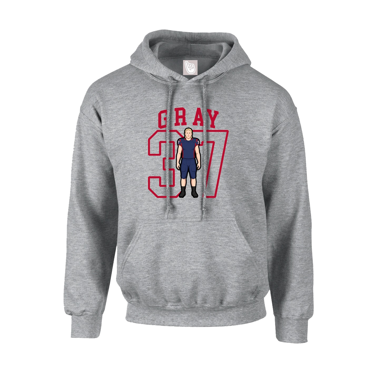 Hoodie — Shirsey in Grey