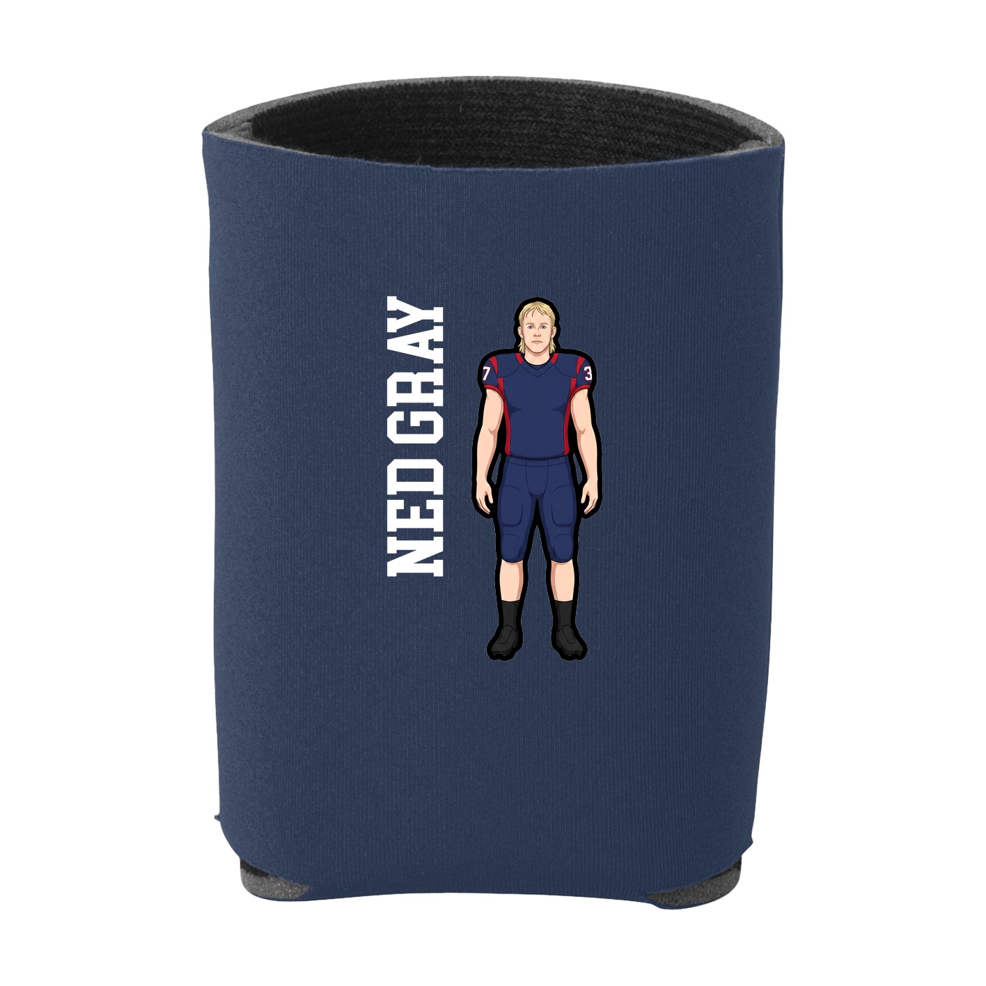 Can Holder — Name Vertical in Navy