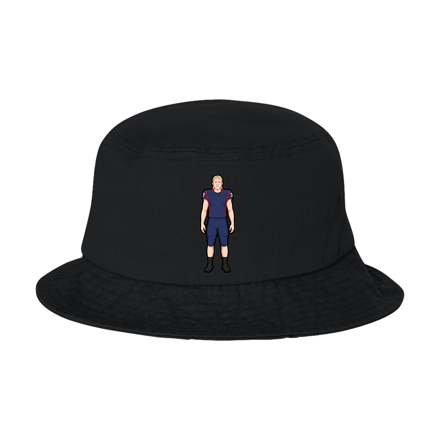 Bucket Cap — Name Vertical in Black