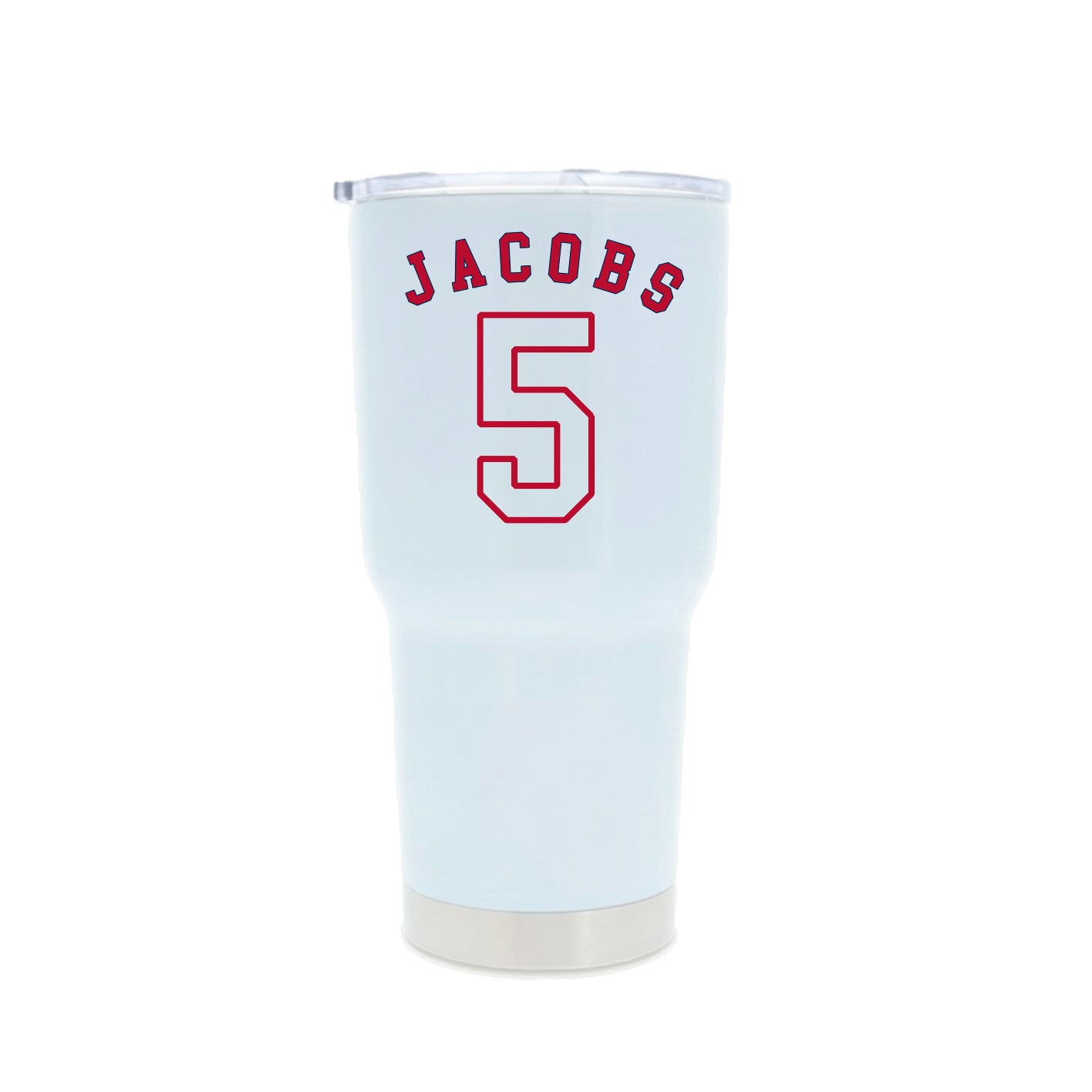 30oz Stainless Steel Tumbler — Shirsey Arch in White