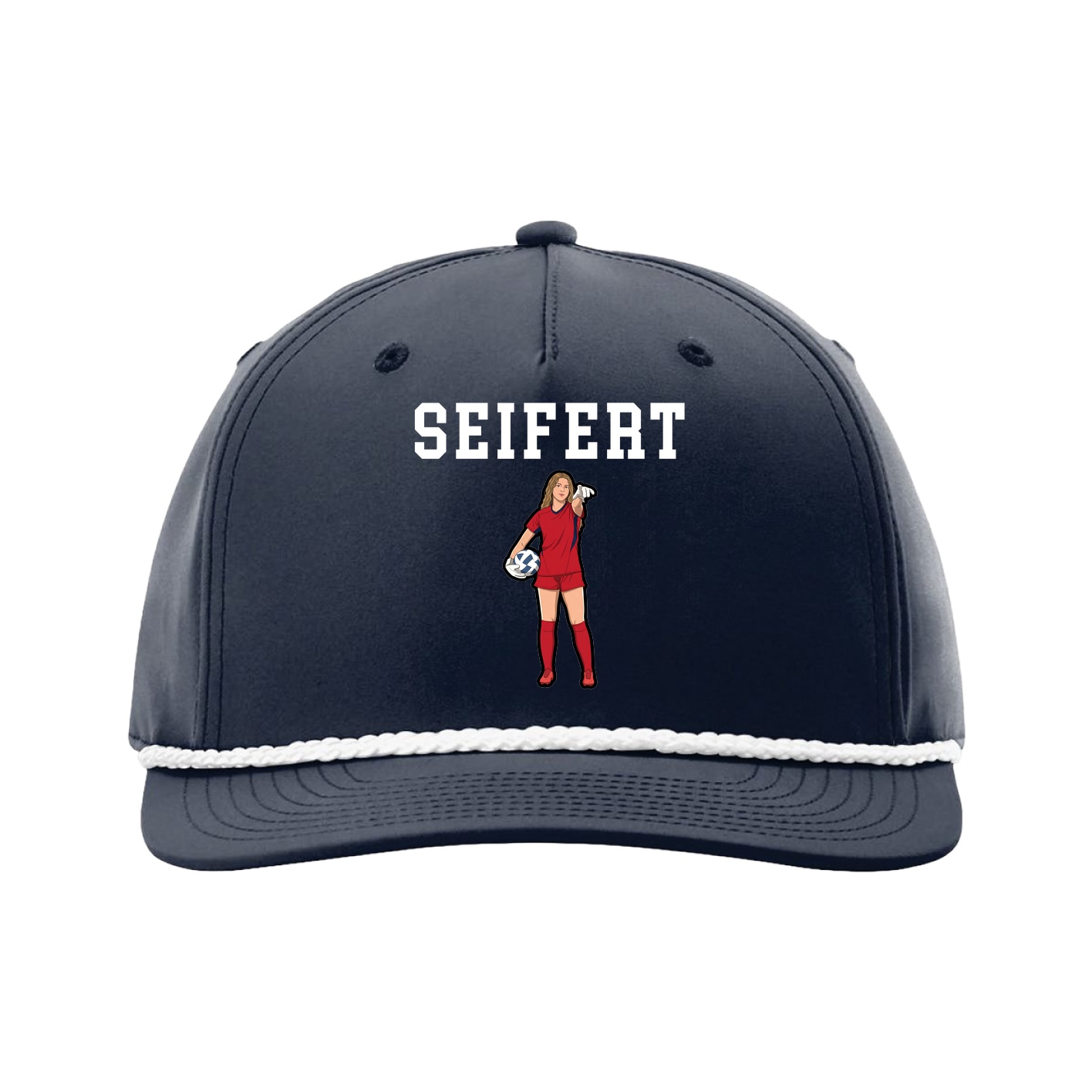 Five-Panel Classic Rope Cap — Shirsey in Navy