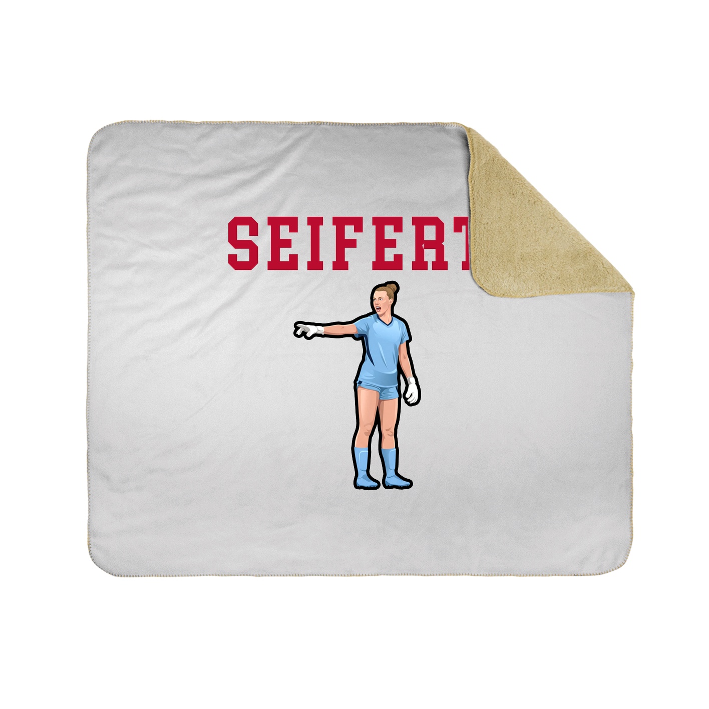 Throw Blanket — Shirsey in White