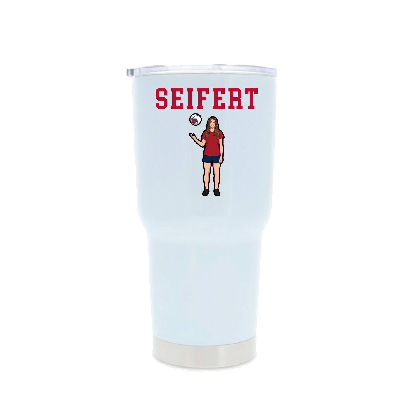 30oz Stainless Steel Tumbler — Shirsey in White