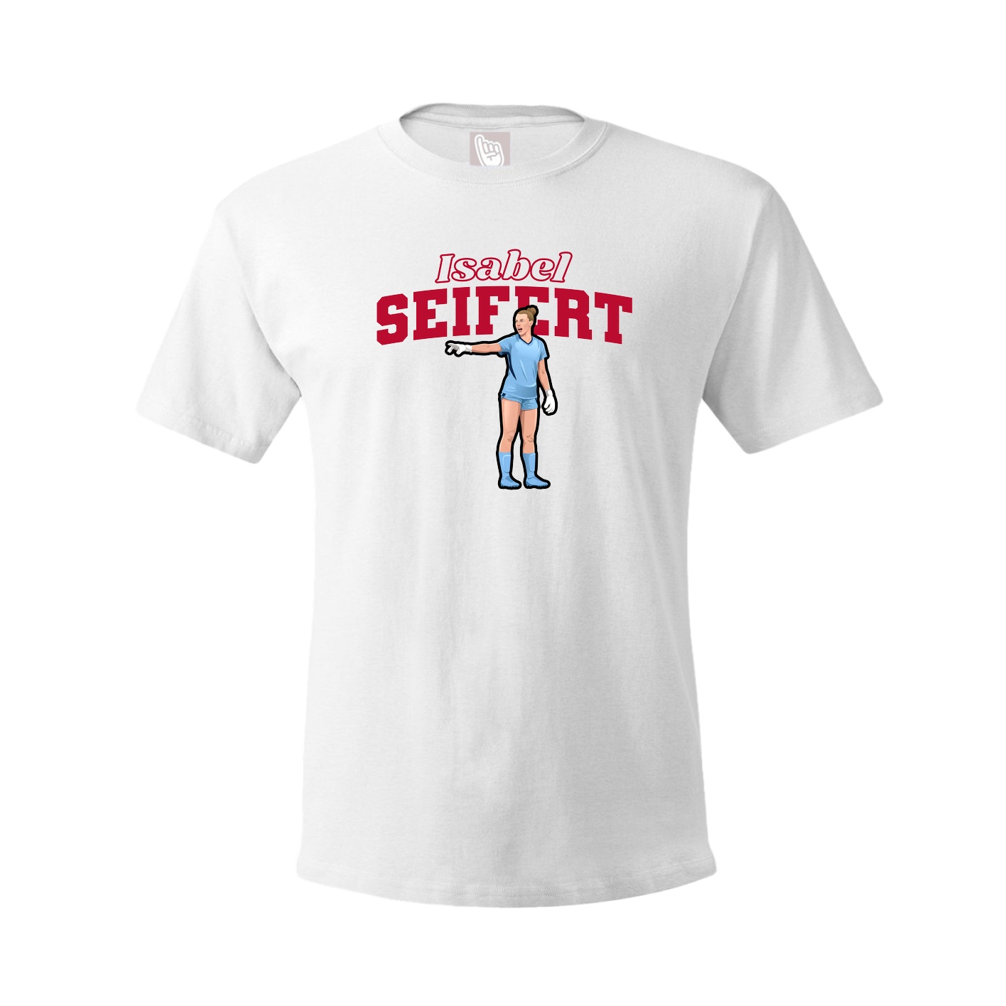 Youth Tee — Name Arch in White