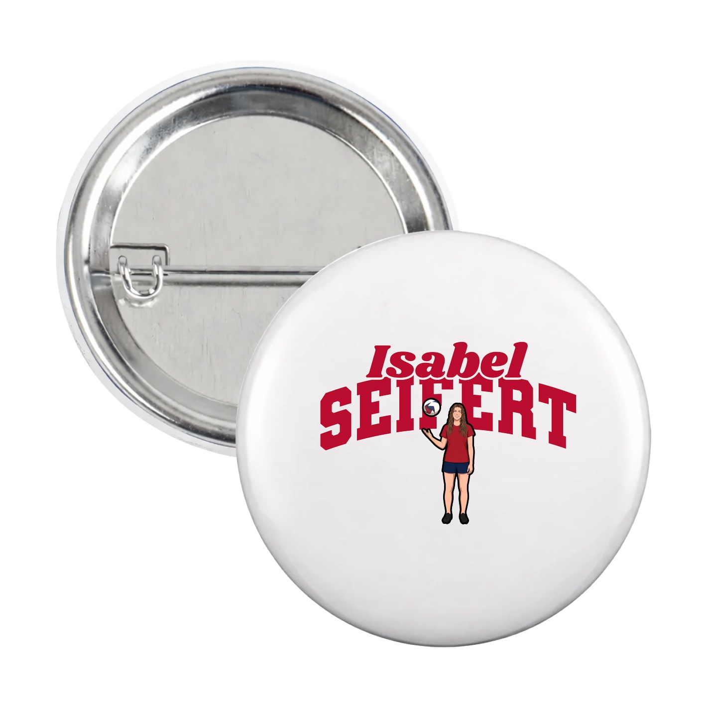 Game Day Button — Signature Arch in White