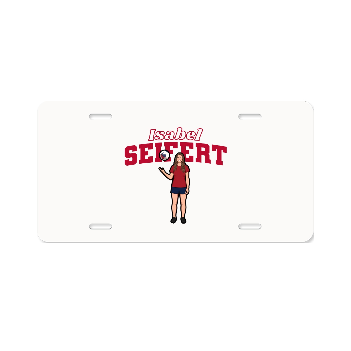 License Plate — Name Arch in Classic
