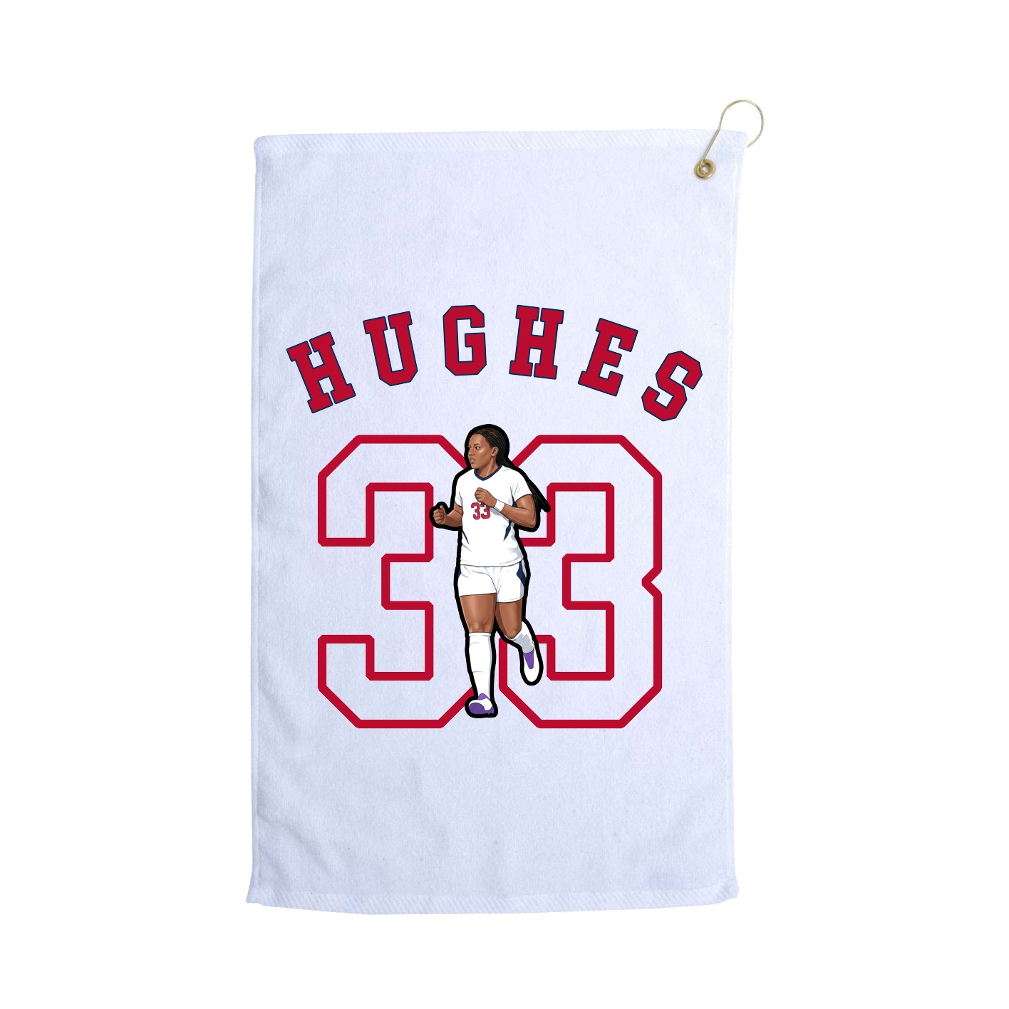 Golf Towel — Shirsey Arch in White