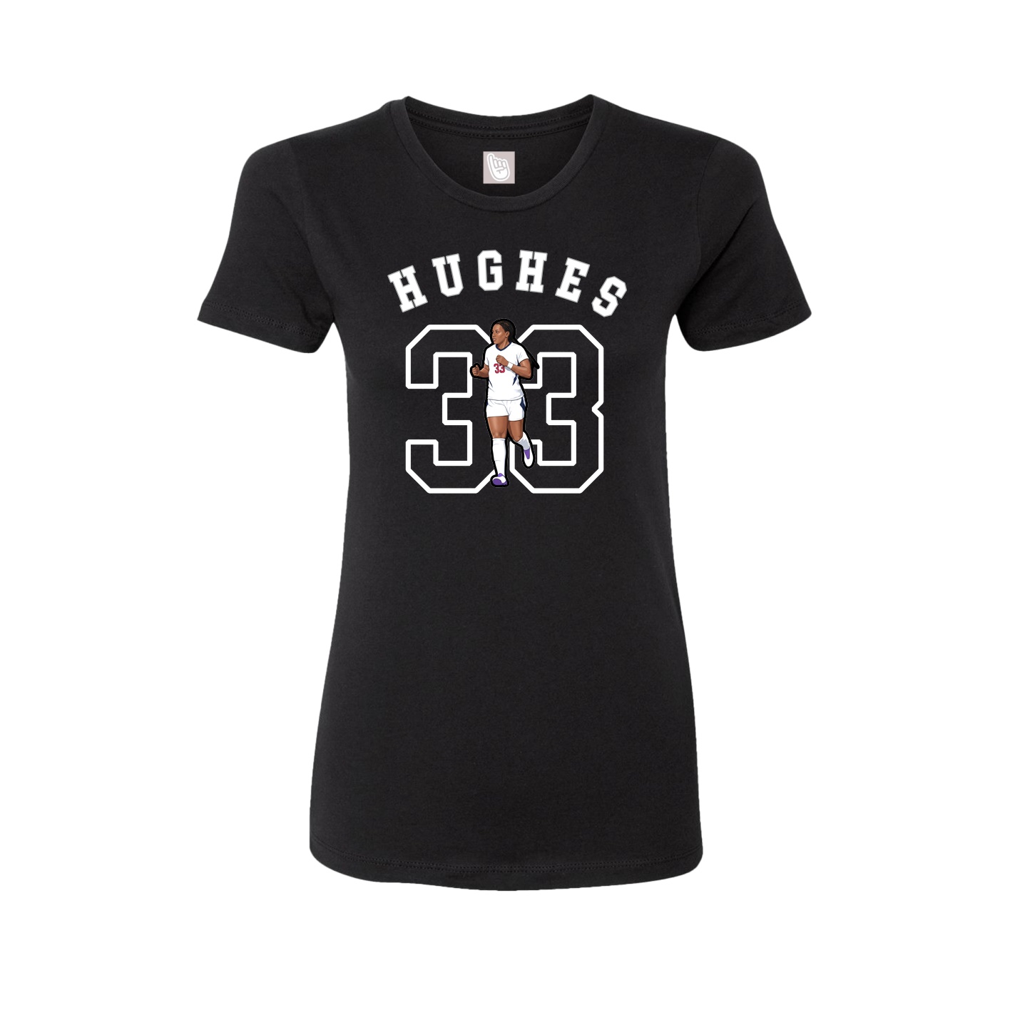 Fitted Women's Tee — Shirsey Arch in Black