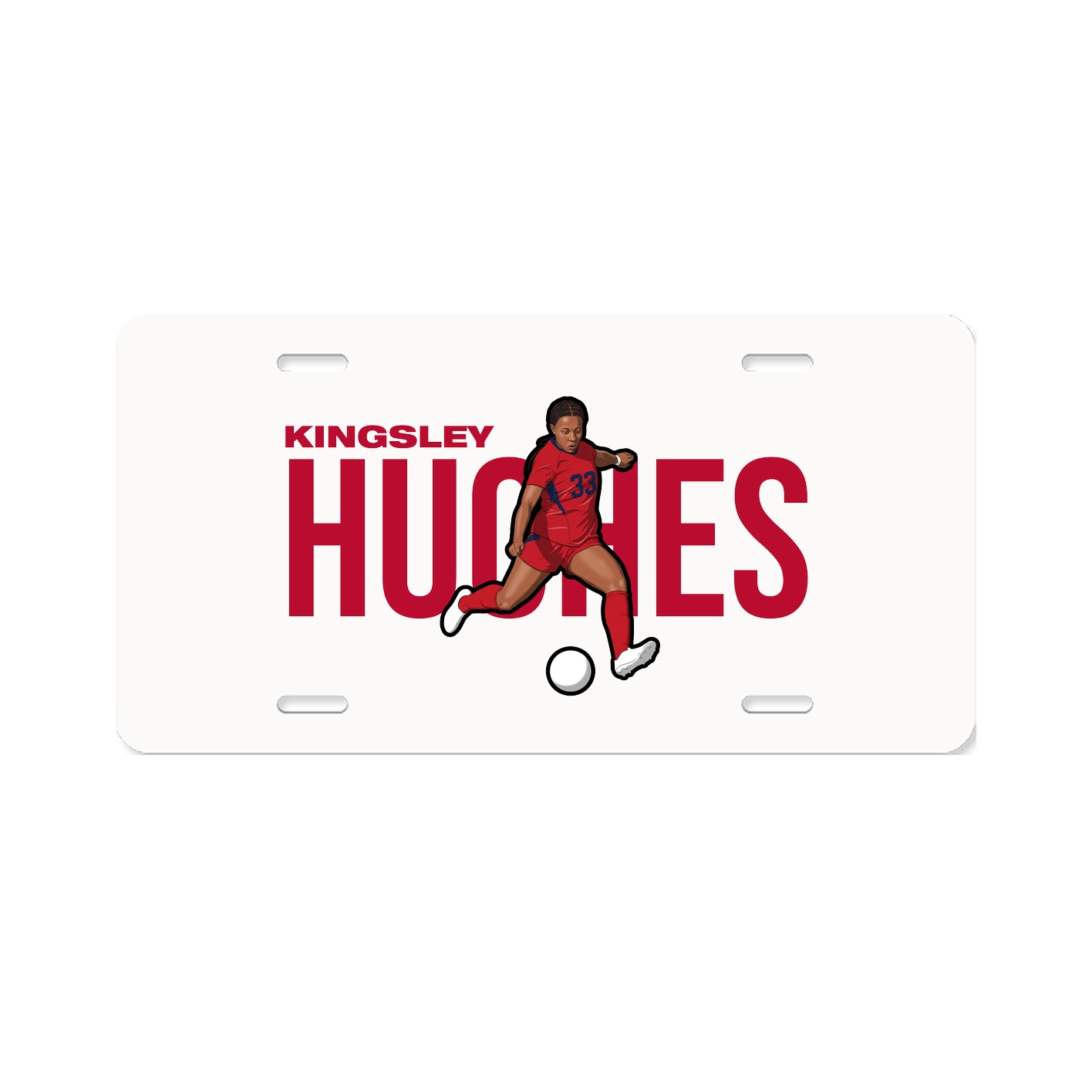 License Plate — Player Name in Classic