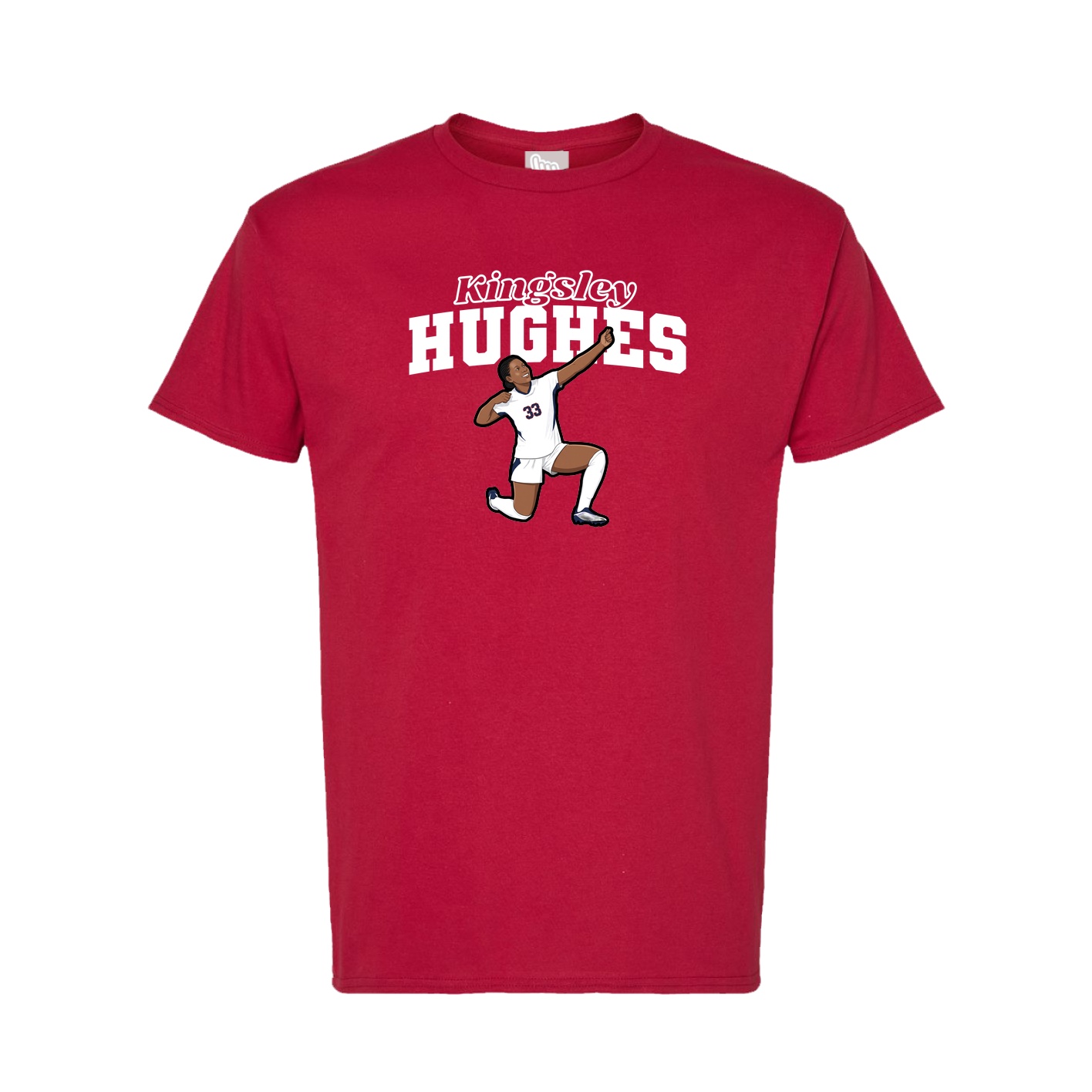 Tee — Name Arch in Crimson