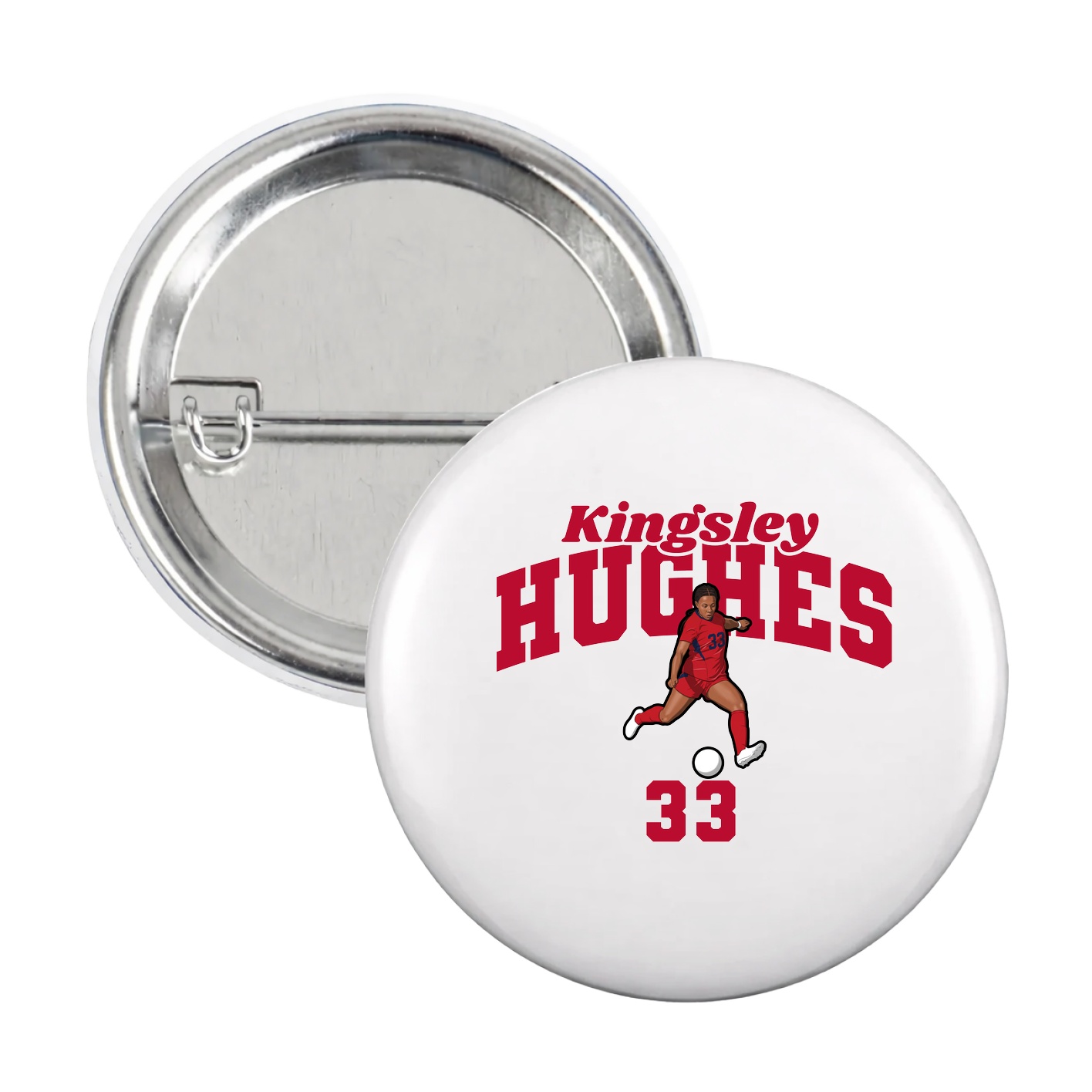 Game Day Button — Signature Arch in White