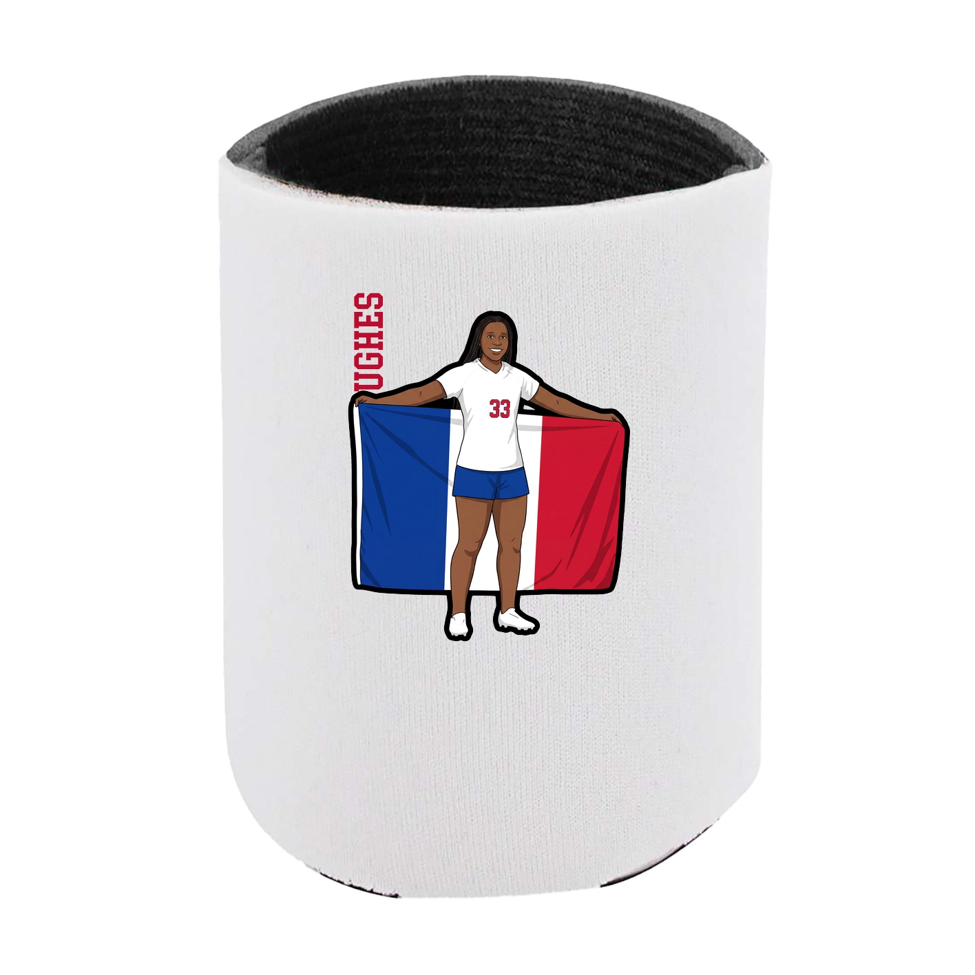 Can Holder — Name Vertical in White