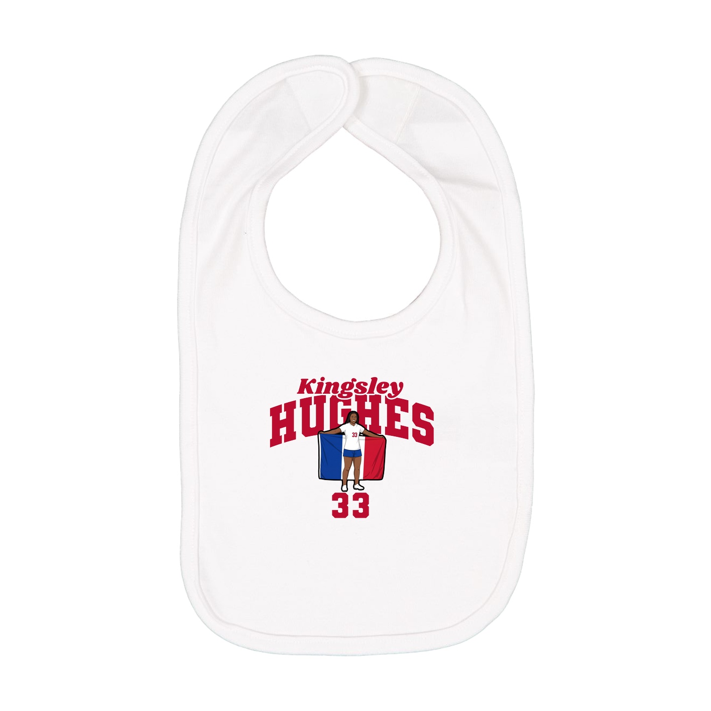 Infant Bib — Signature Arch in White