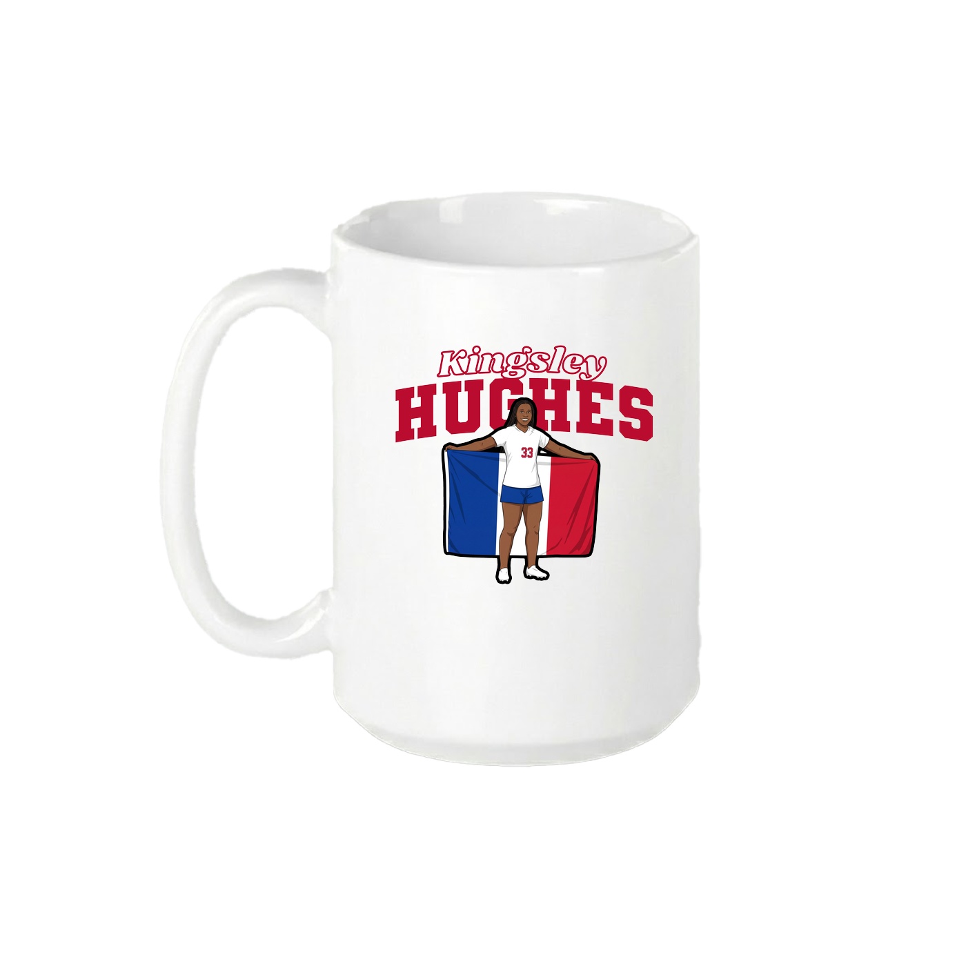 15oz Coffee Mug — Name Arch in White